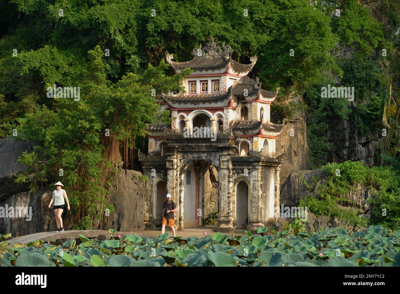 Bich Dong Pagode, Ninh Binh, Vietnam Banque D'Images