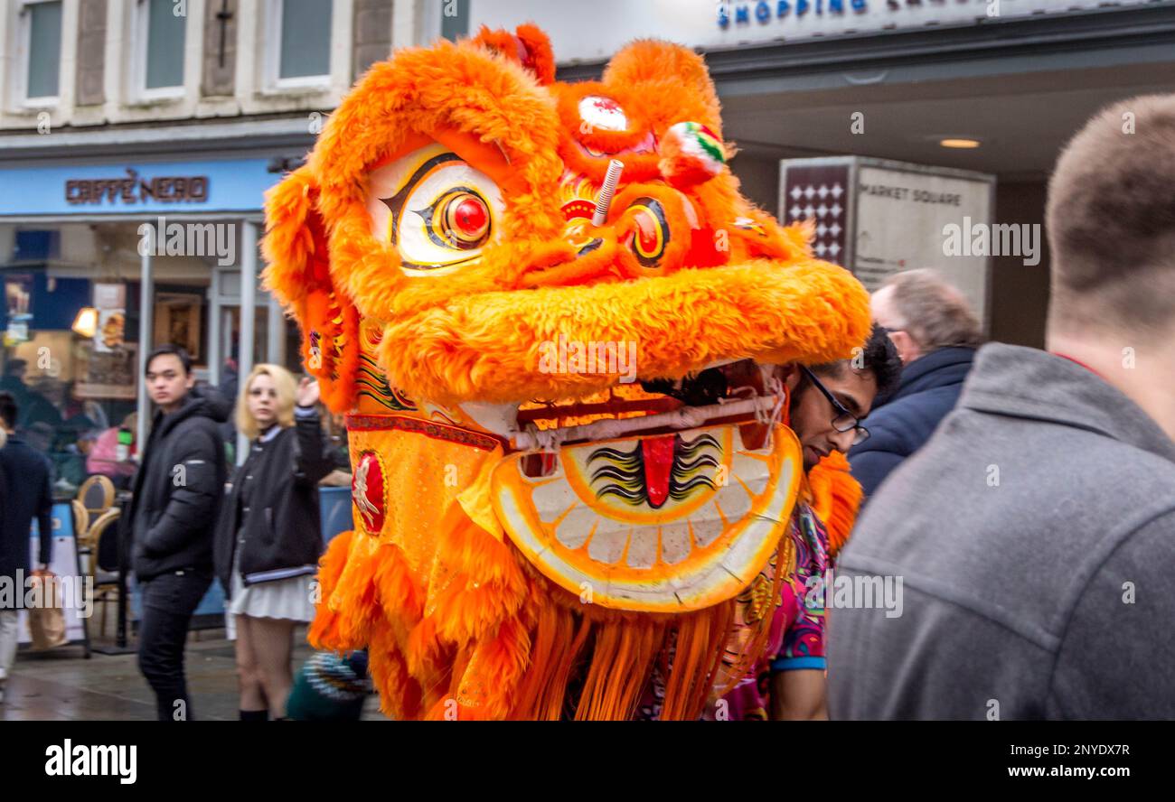Nouvel an chinois à Lancaster, Royaume-Uni Banque D'Images