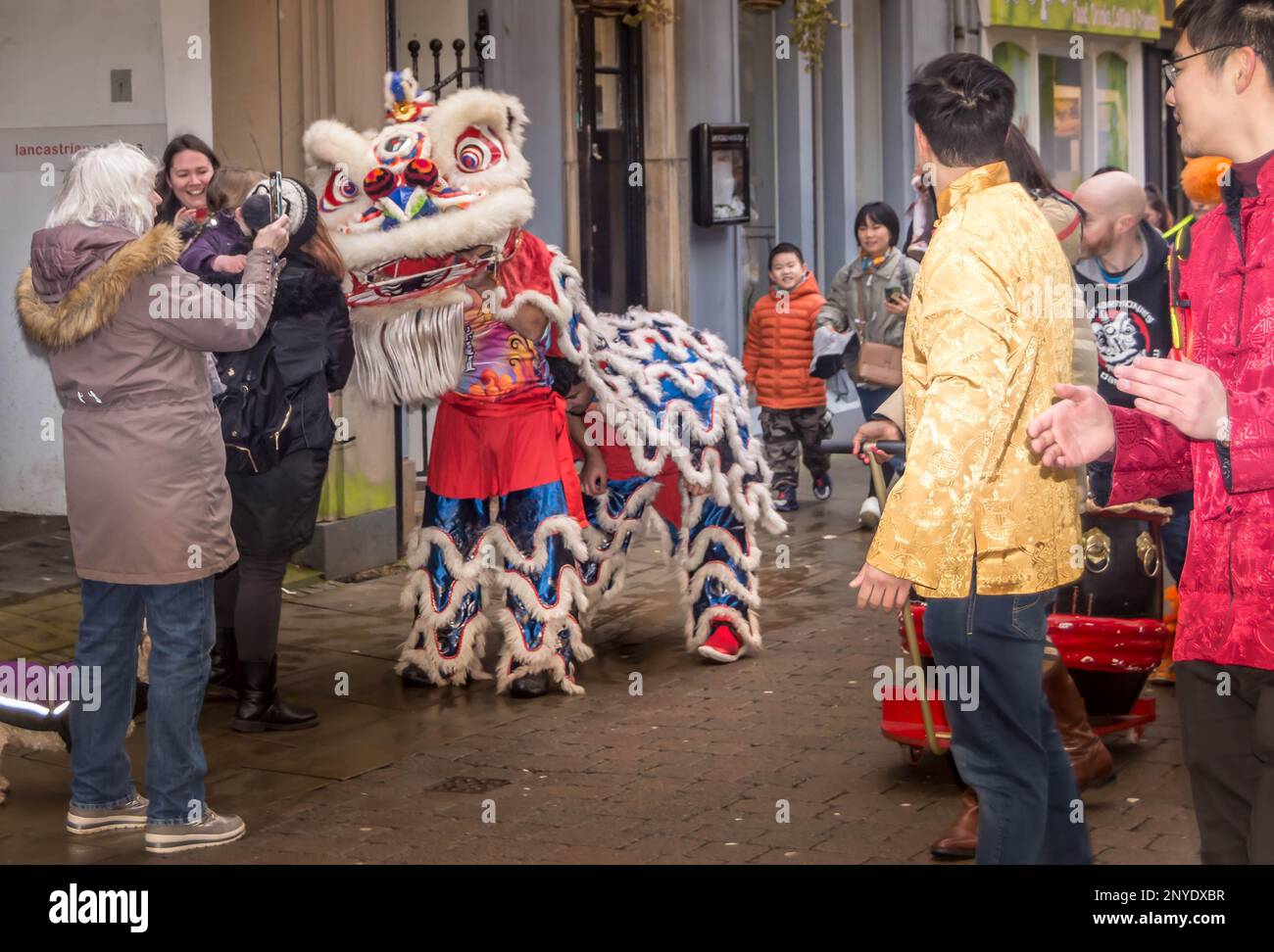Nouvel an chinois à Lancaster, Royaume-Uni Banque D'Images
