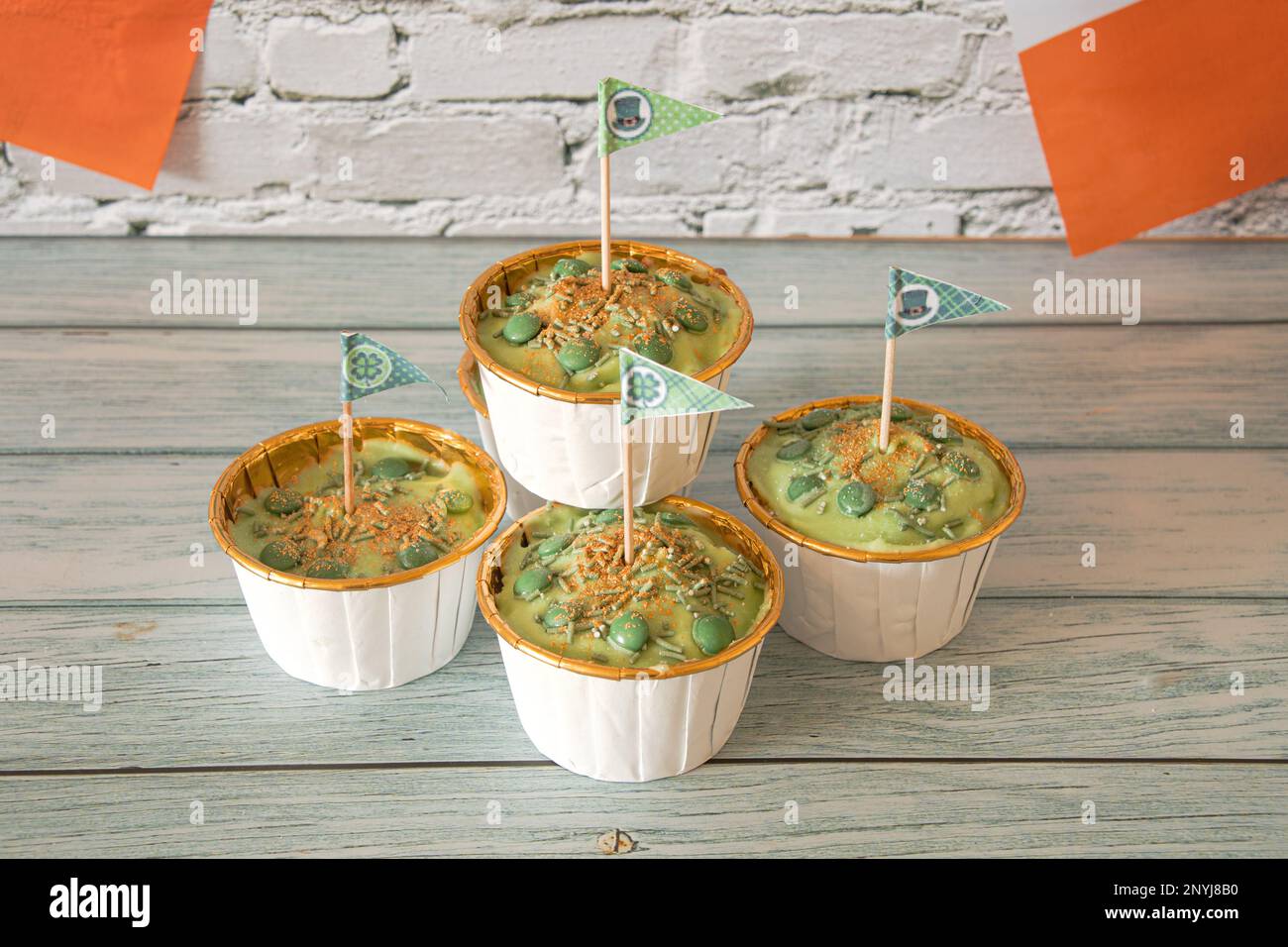 Fête de la Saint Patrick, fête du thé en Irlande Banque D'Images