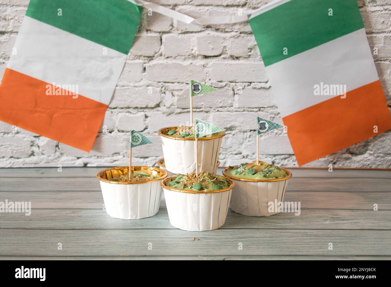 Fête de la Saint Patrick, fête du thé en Irlande Banque D'Images