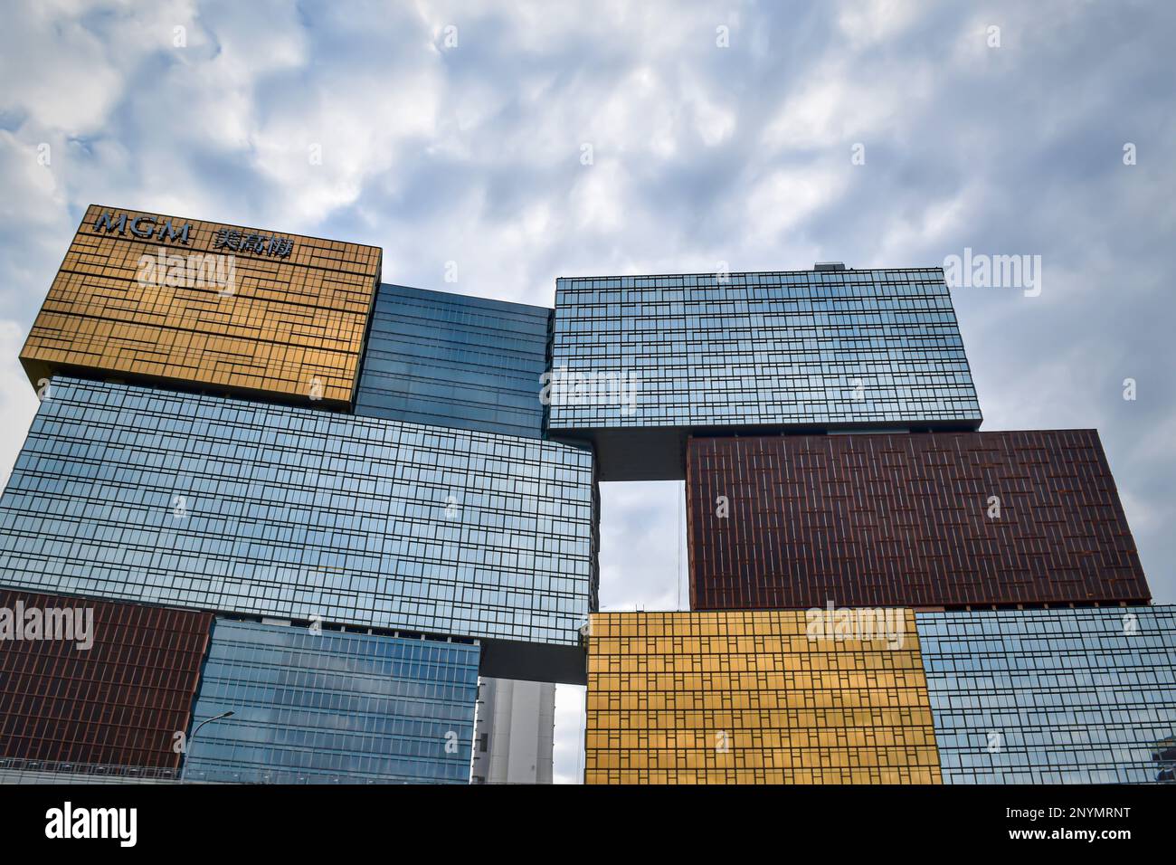 Le MGM Macau est un hôtel de luxe et un complexe de casino situé dans la région administrative spéciale de Macao, en Chine. Banque D'Images