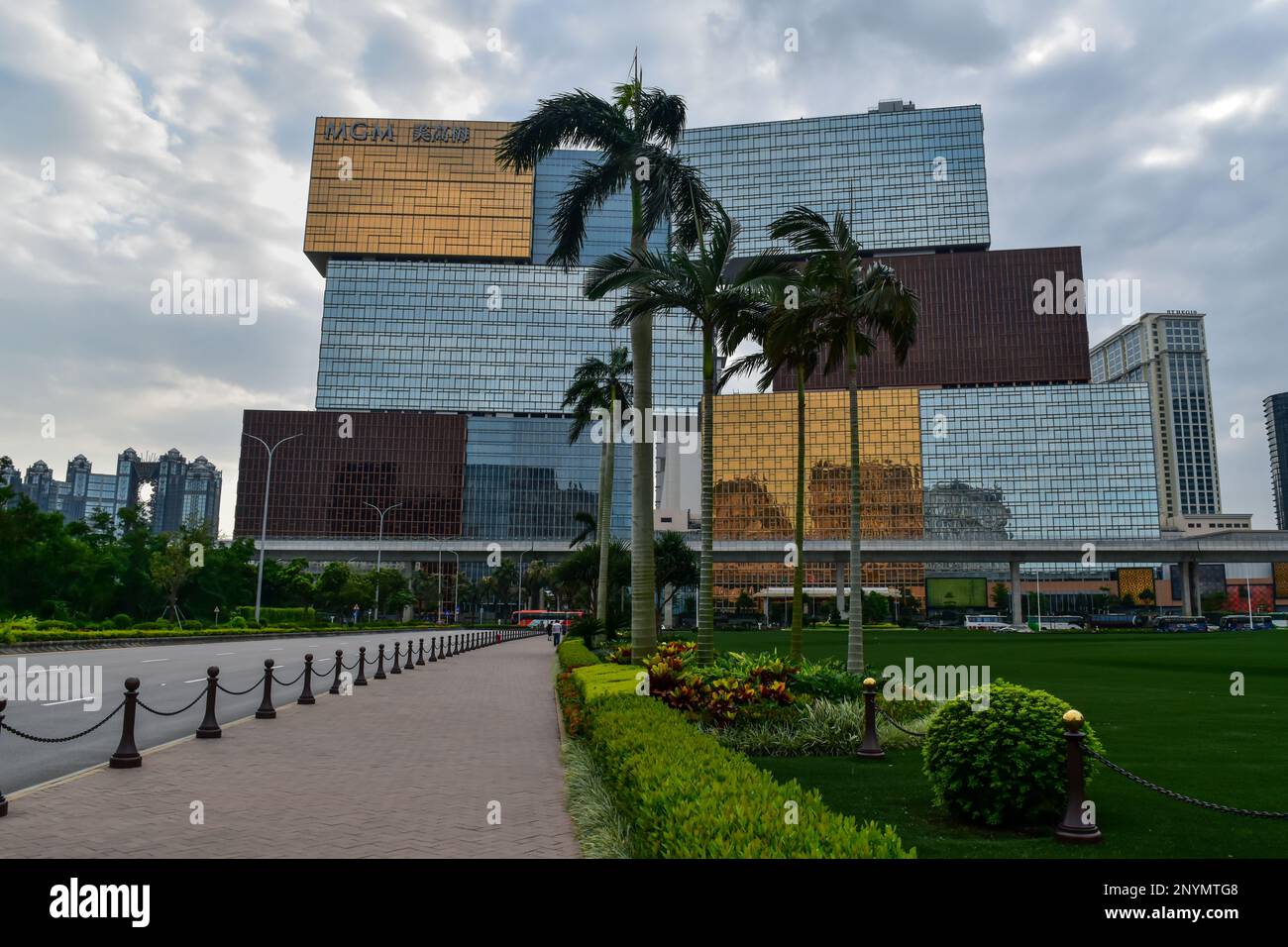 Le MGM Macau est un hôtel de luxe et un complexe de casino situé dans la région administrative spéciale de Macao, en Chine. Banque D'Images