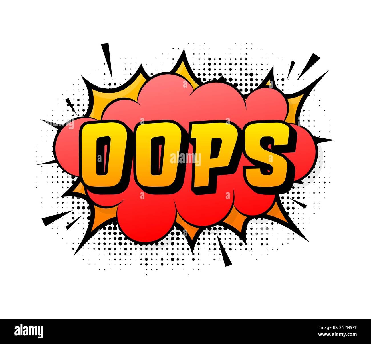 Bulle de parole pour les opérations de texte de bande dessinée. Bande dessinée. Effets explosion. Illustration de Vecteur