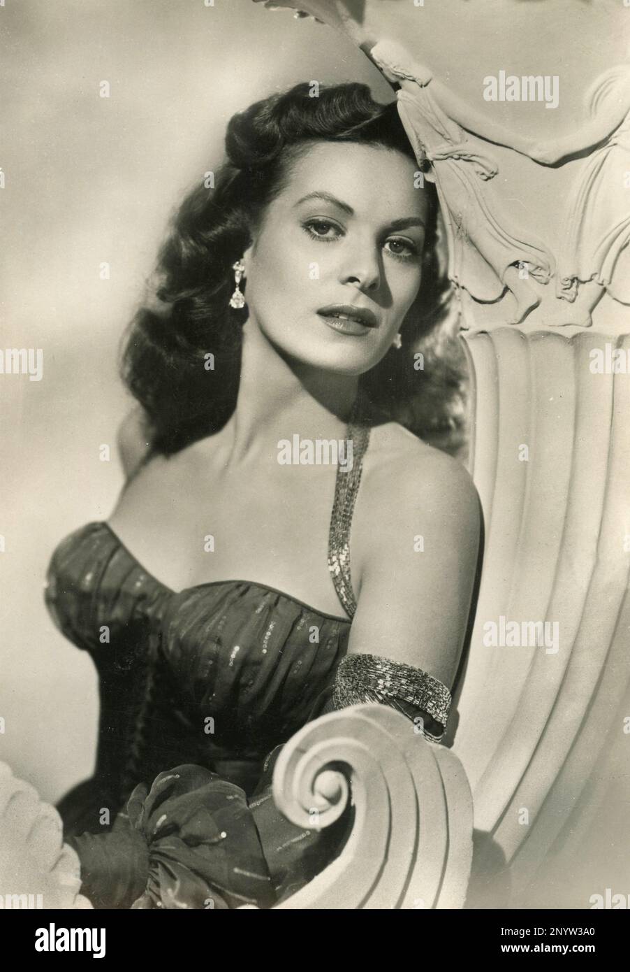 L'actrice irlandaise-américaine Maureen O'Hara dans le film Flame of Araby, USA 1951 Banque D'Images
