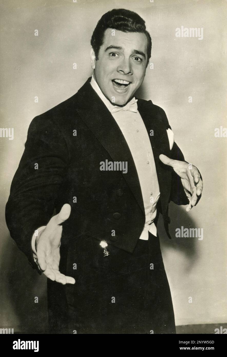 Ténor américain et acteur Mario Lanza, Etats-Unis 1950s Banque D'Images