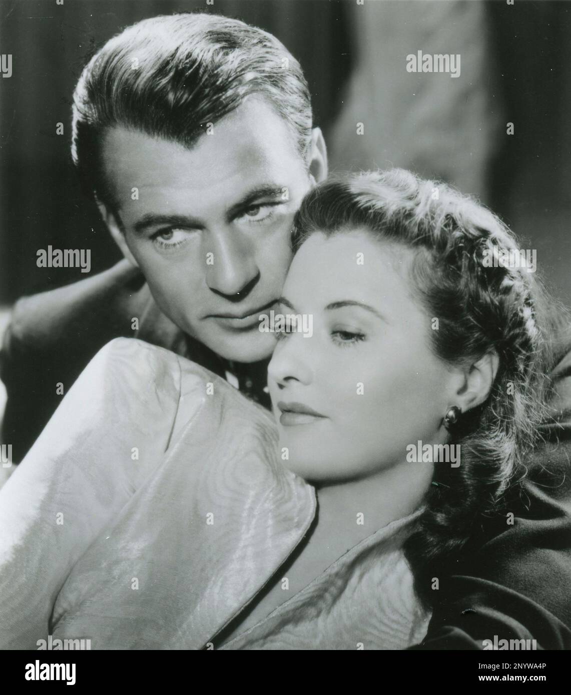 L'acteur américain Gary Cooper et l'actrice Barbara Stanwyck dans le film ball of Fire, USA 1941 Banque D'Images