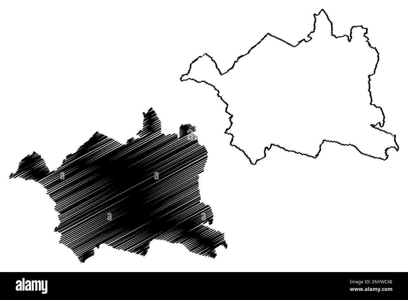 Metropolitan Borough of Bolton (Royaume-Uni de Grande-Bretagne et d'Irlande du Nord, comté métropolitain et cérémonial Greater Manchester, Angleterre) Illustration de Vecteur