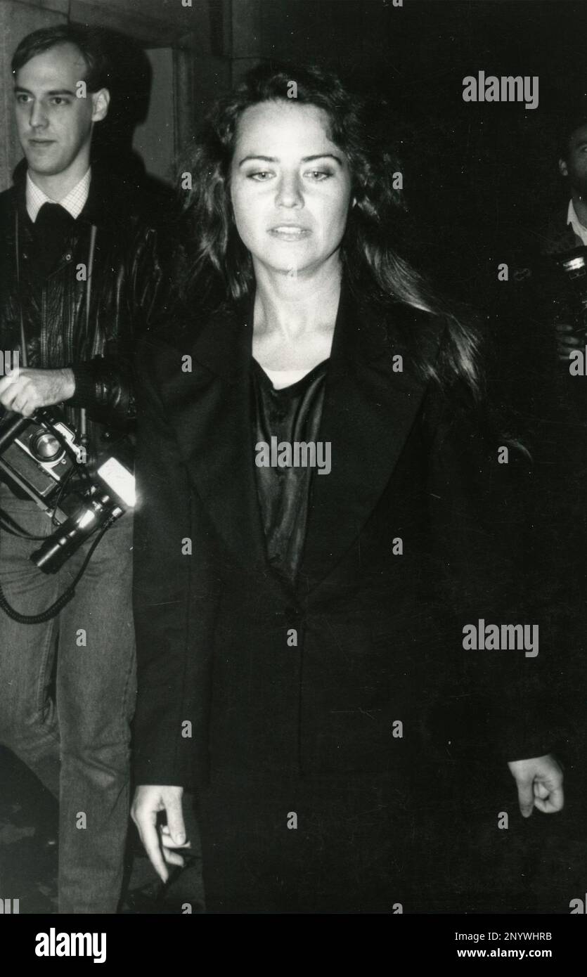 Photographe américain et actrice Koo Stark, 1987 Banque D'Images