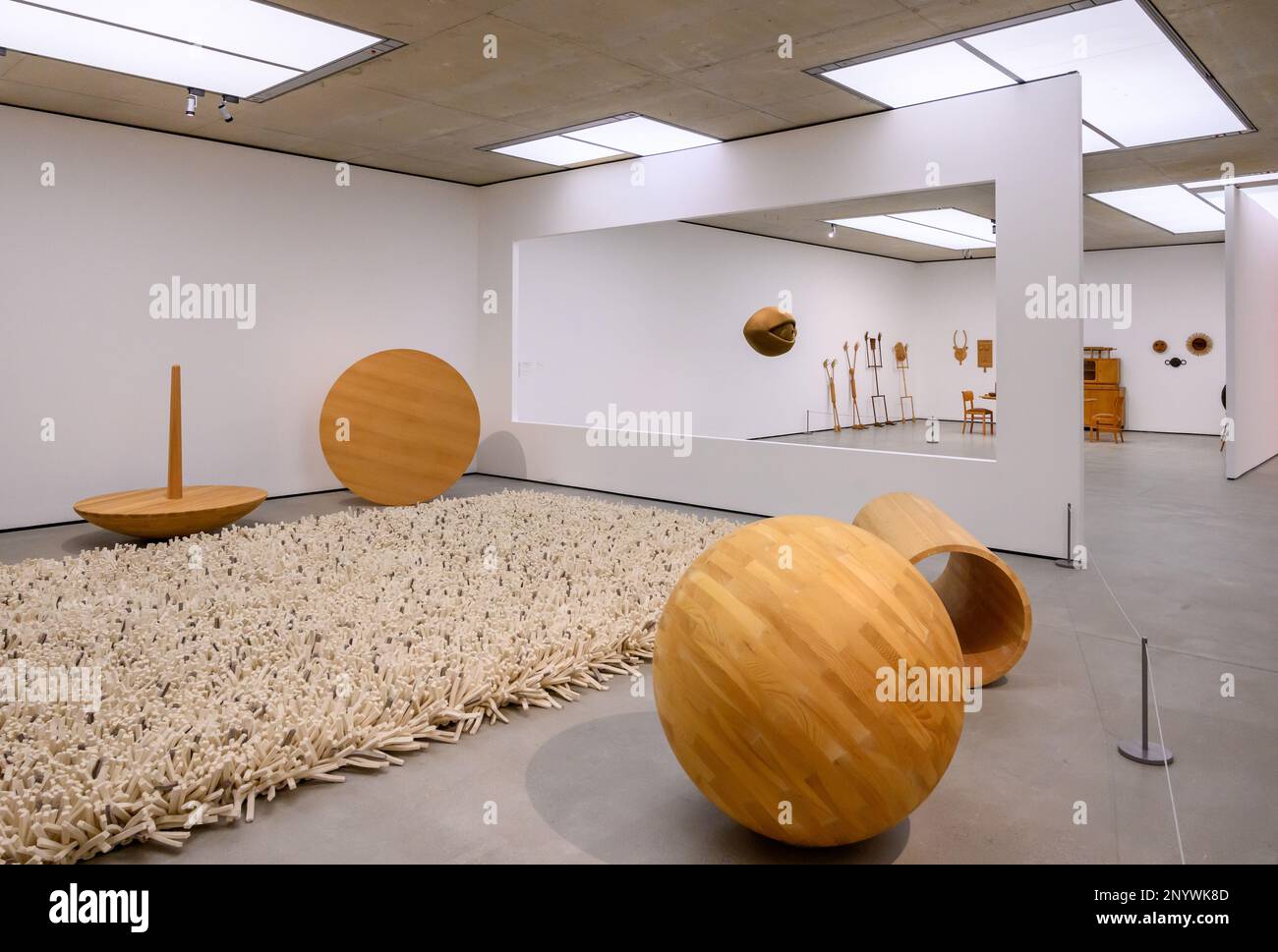 Intérieur du Musée d'Art moderne (Musée der moderne), Mönchsberg, Salzbourg, Autriche Banque D'Images