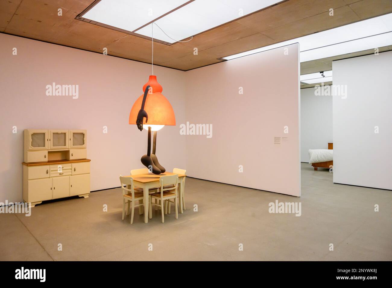 Intérieur du Musée d'Art moderne (Musée der moderne), Mönchsberg, Salzbourg, Autriche Banque D'Images