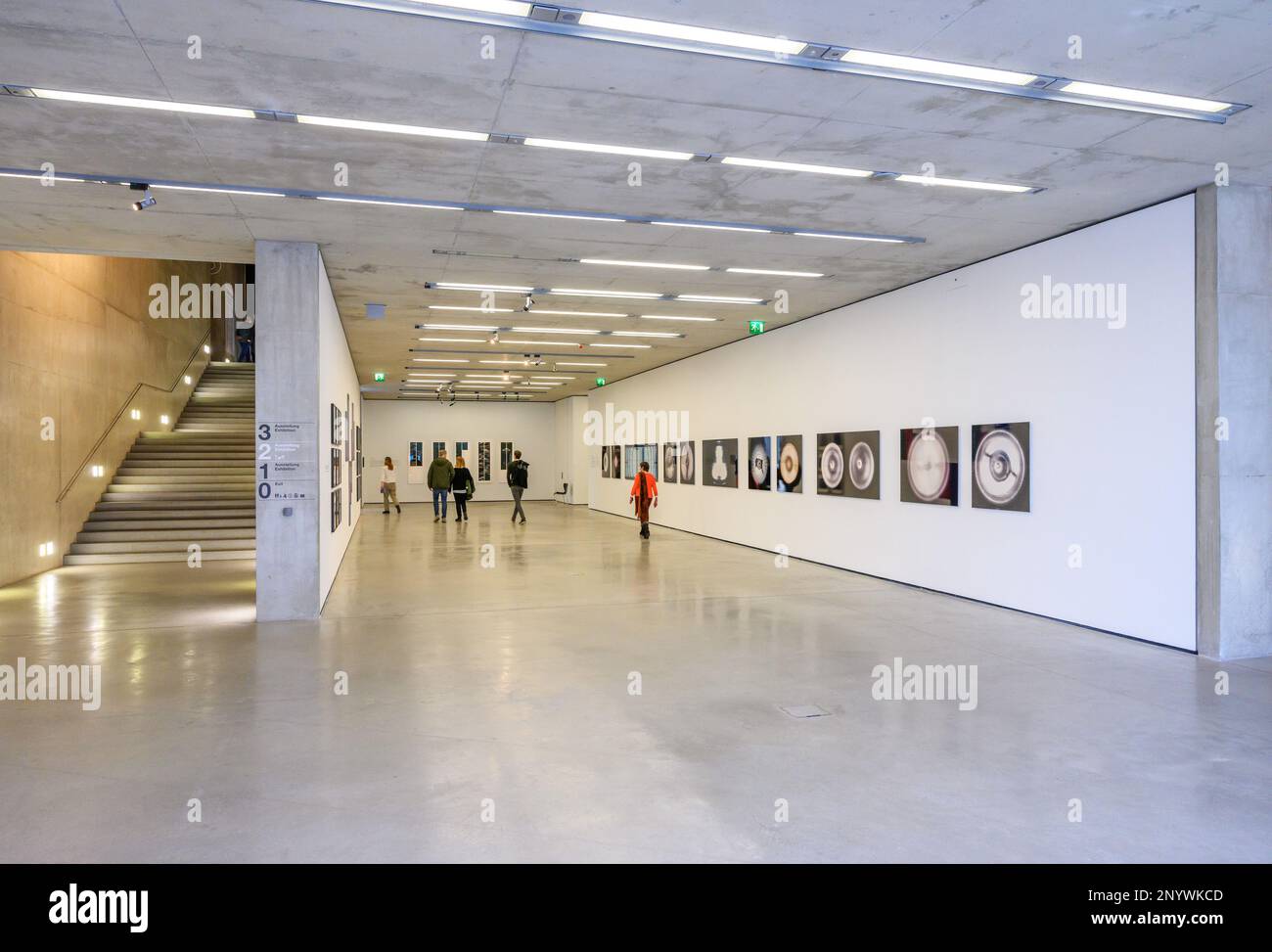 Intérieur du Musée d'Art moderne (Musée der moderne), Mönchsberg, Salzbourg, Autriche Banque D'Images
