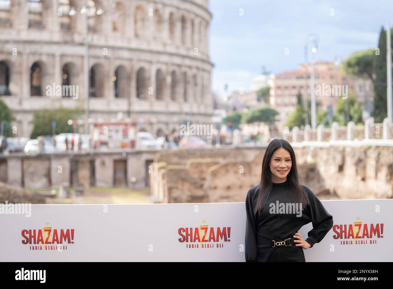 Rome, Italie, 02 mars 2023 - Lucy Liù assiste au photocall pour le film 'Hazam - Fury of God' dans le Palazzo Manfredi à Rome. Crédits: Luigi de Pompeis/Alamy Live News Banque D'Images