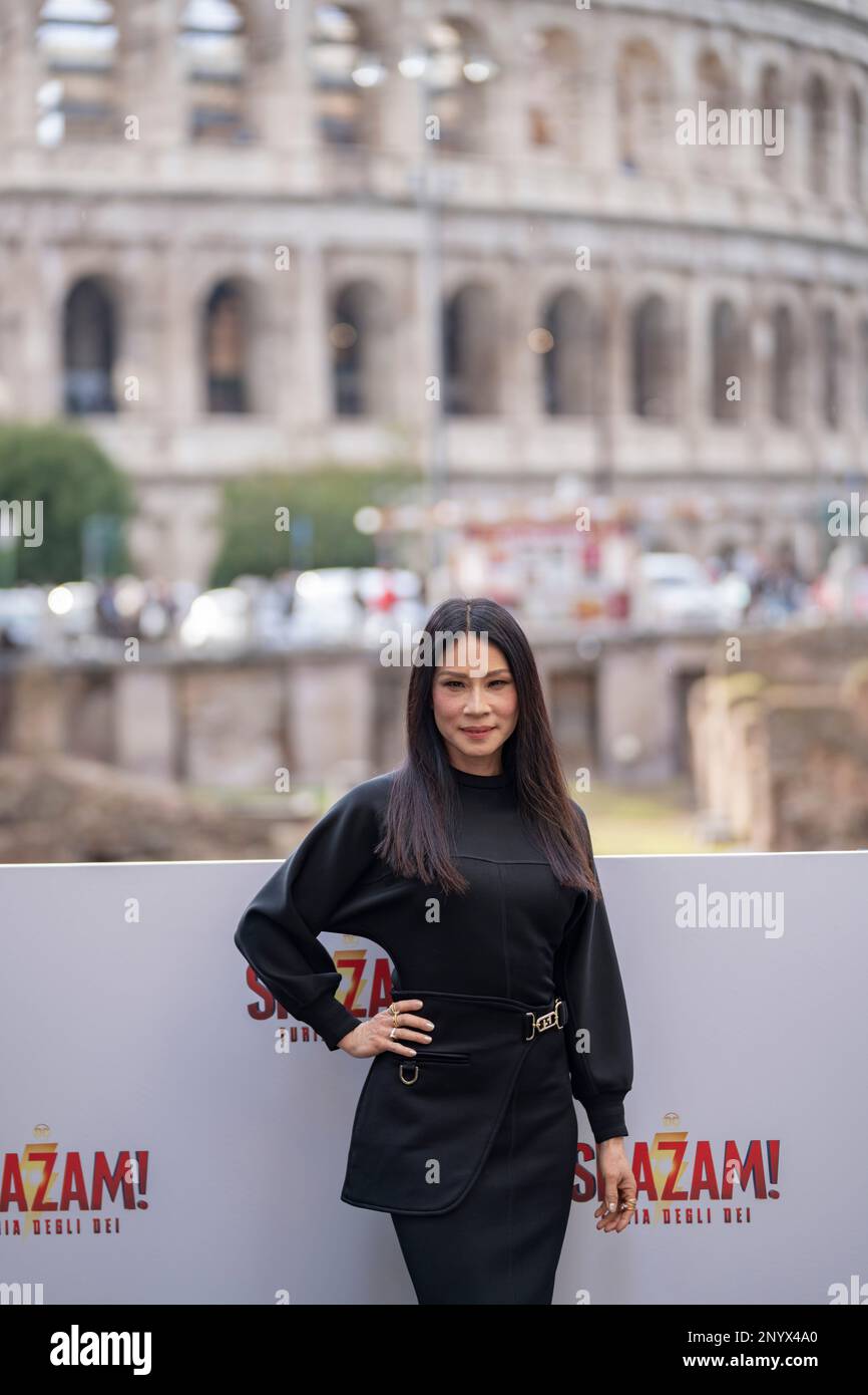 Rome, Italie, 02 mars 2023 - Lucy Liù assiste au photocall pour le film 'Hazam - Fury of God' dans le Palazzo Manfredi à Rome. Crédits: Luigi de Pompeis/Alamy Live News Banque D'Images