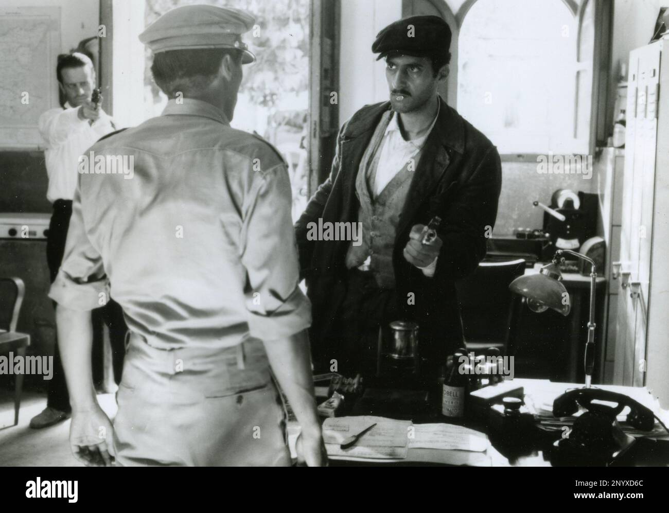 Acteurs John Turturro et Christopher Lambert dans le film le sicilien, USA 1987 Banque D'Images