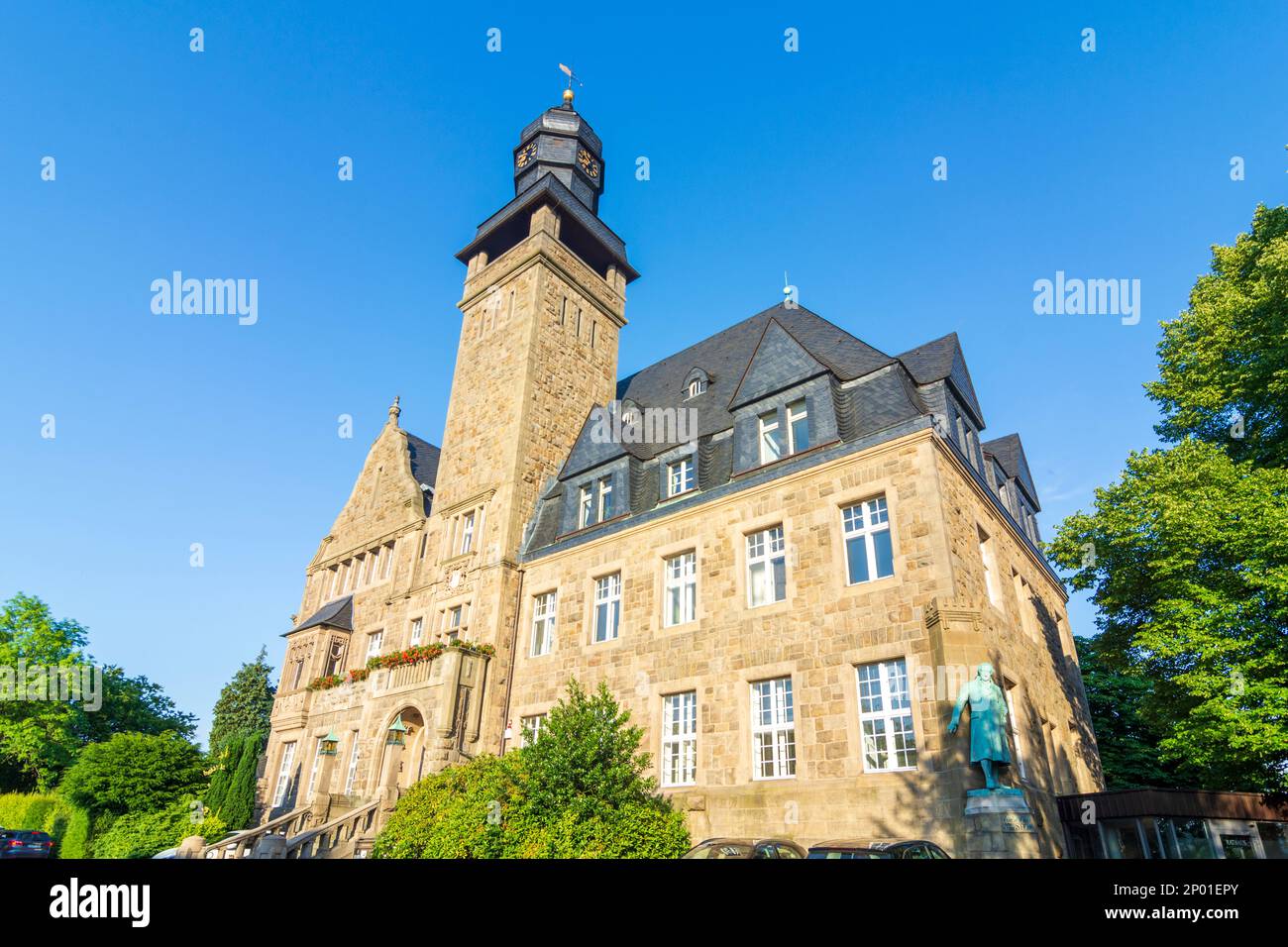 Wetter (Ruhr): Hôtel de ville à Ruhrgebiet, Nordrhein-Westfalen, Rhénanie-du-Nord-Westphalie, Allemagne Banque D'Images