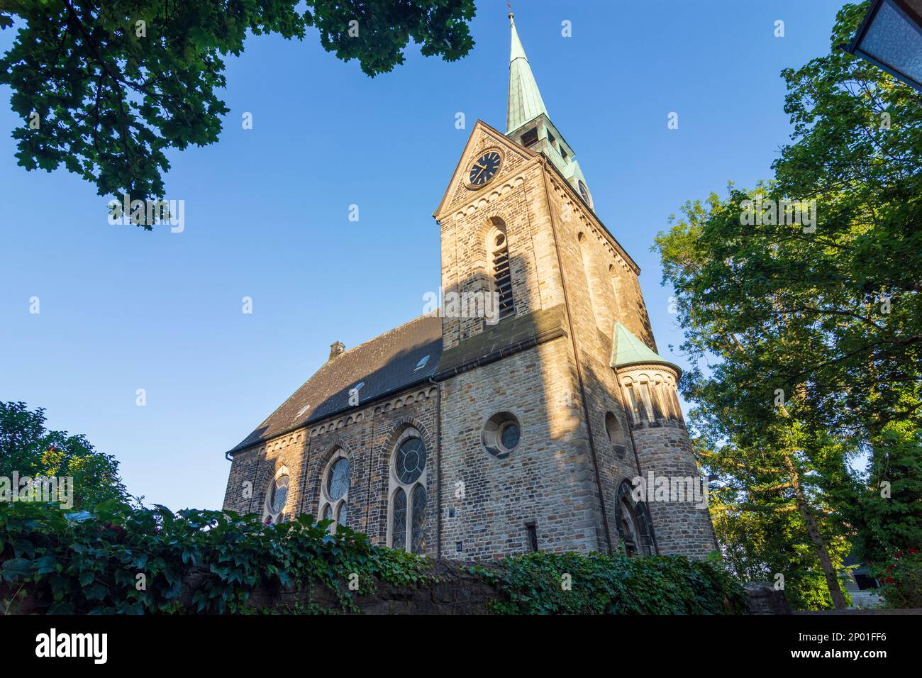 Wetter (Ruhr): Reformierte Kirche (Eglise réformée) à Ruhrgebiet, Nordrhein-Westfalen, Rhénanie-du-Nord-Westphalie, Allemagne Banque D'Images