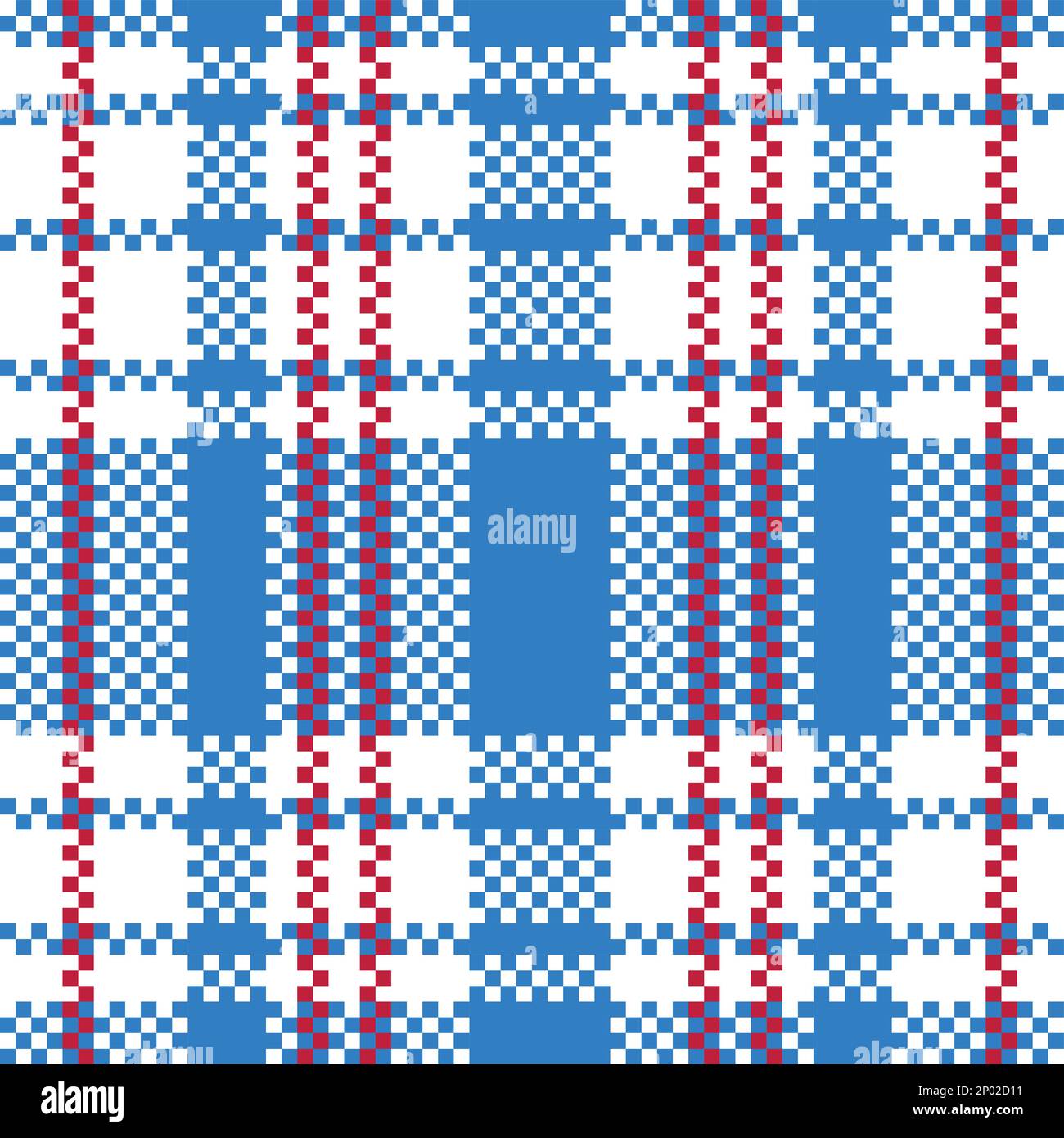 Vector Rouge rétro blanc Bleu emblématique Old Hong Kong Checker modèle sans couture pour les produits ou les tirages textiles. Illustration de Vecteur