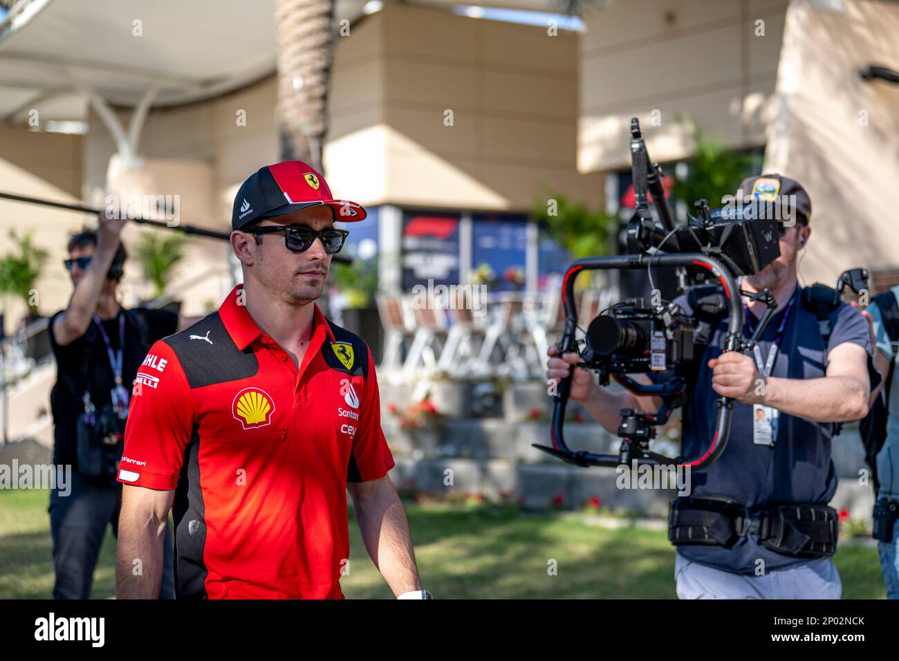 Sakhir, Bahreïn, 02 mars, Charles Leclerc, de Monaco concurrence pour Ferrari. L'accumulation, ronde 1 du championnat de Formule 1 2023. Crédit : Michael Potts/Alay Live News Banque D'Images