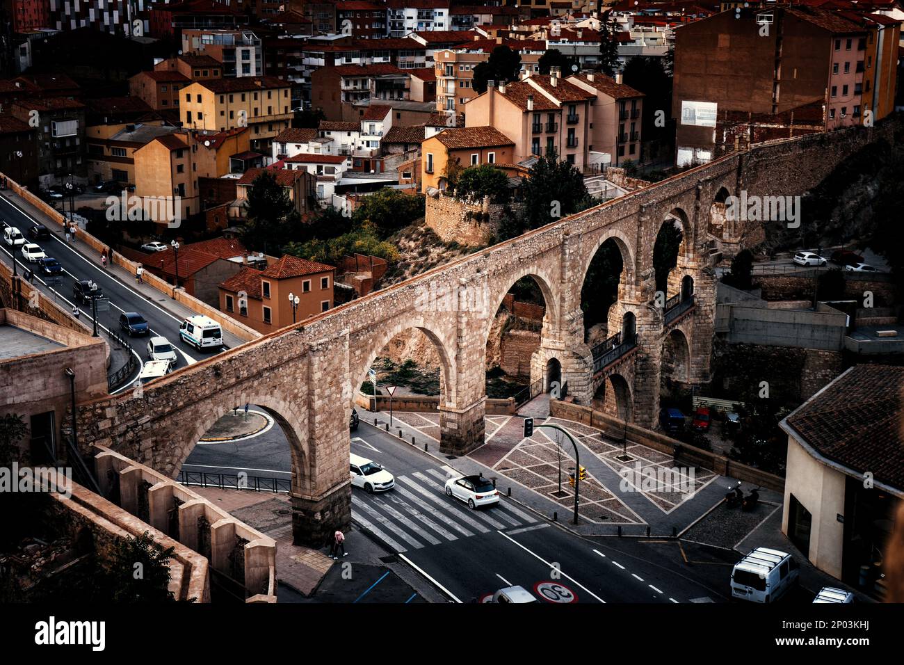 L'aqueduc de Teruel, Espagne Banque D'Images