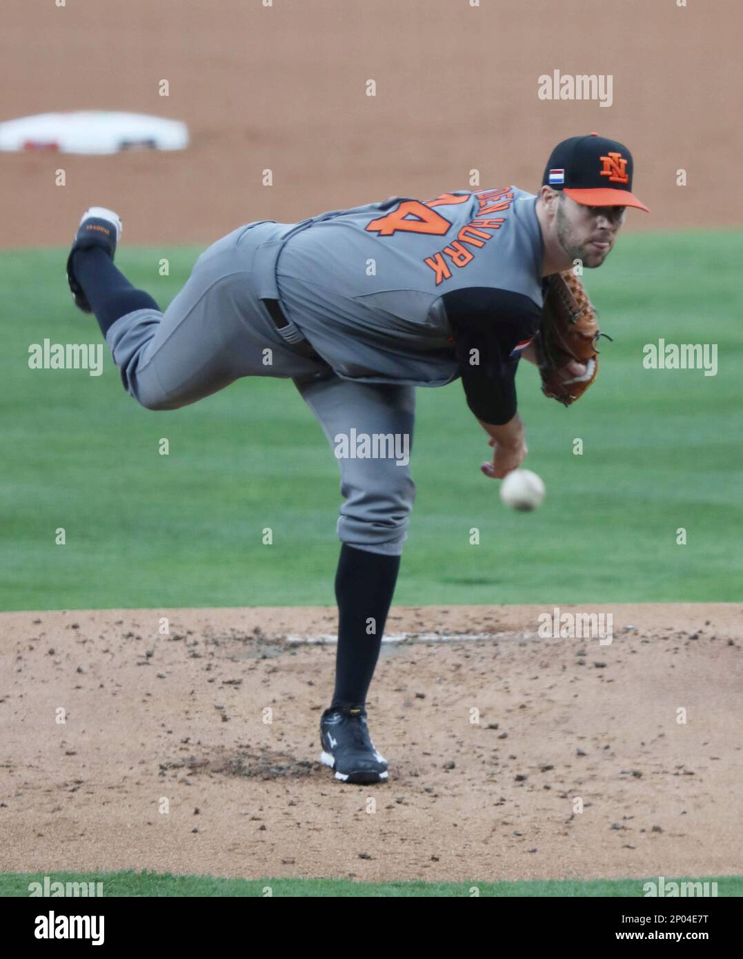 Netherlands Starter Rick Van Den Hurk Hurls A Ball Against Puerto Rico netherlands-starter-rick-van-den-hurk-hurls-a-ball-against-puerto-rico