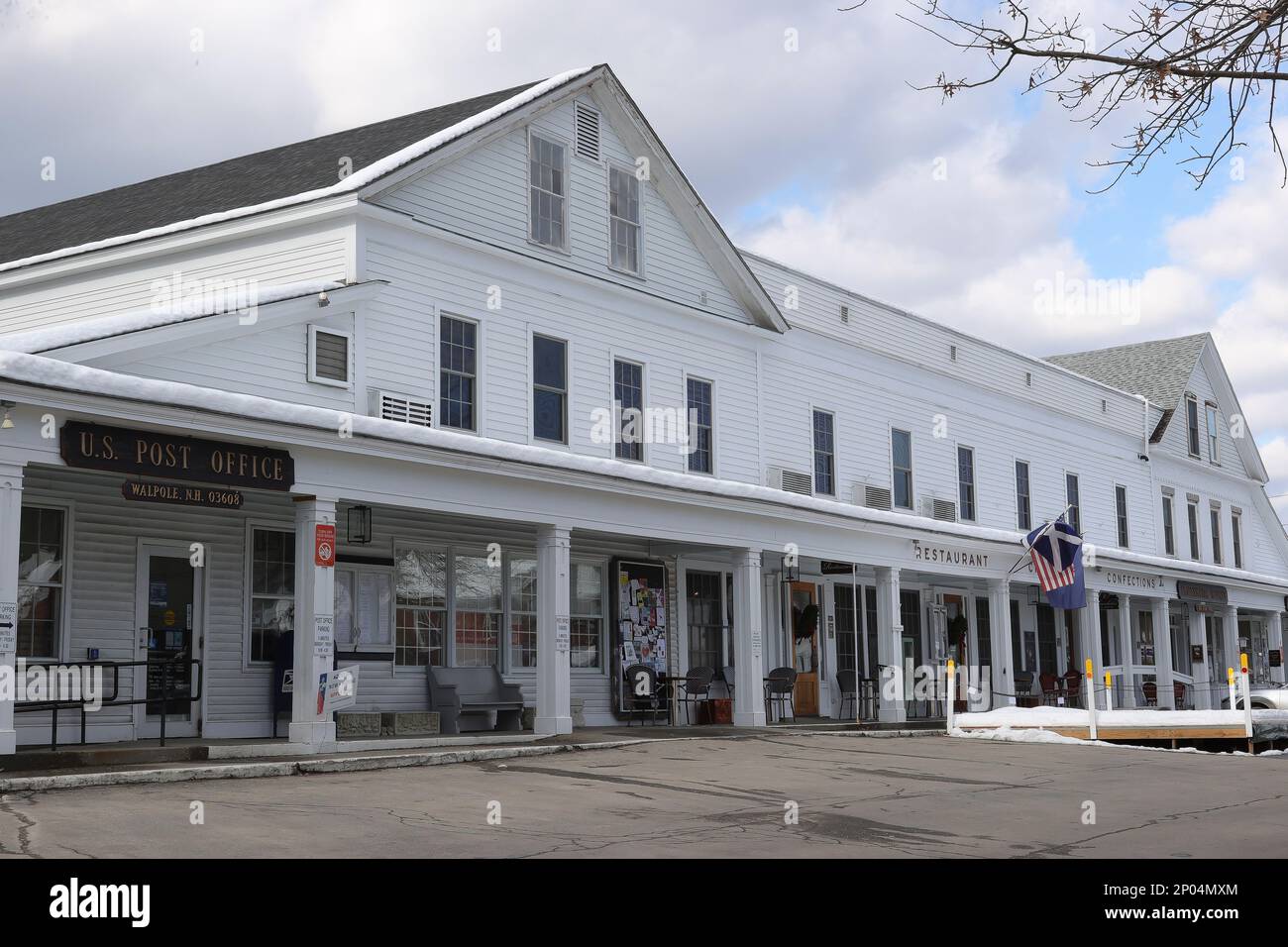 Situé dans le sud-ouest du New Hampshire, c'est une petite ville où vit et travaille le réalisateur de documentaires Ken Burns. Entouré de petites villes et villages Banque D'Images