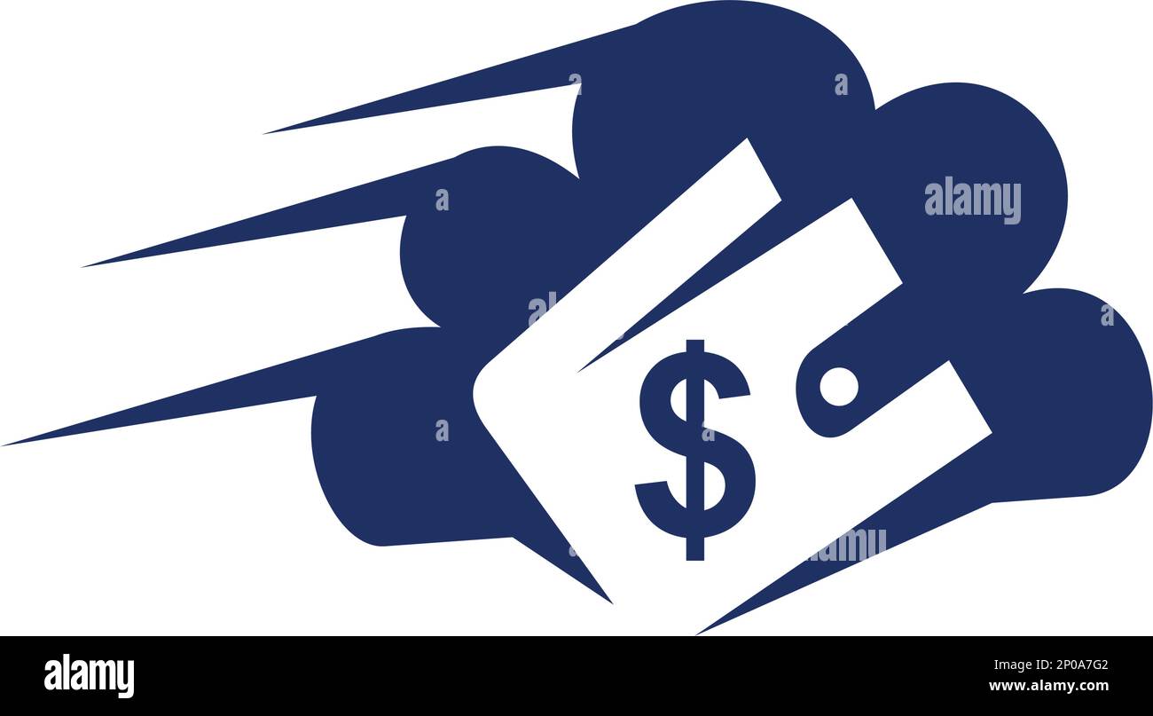 Modèle de logo de walet de paiement rapide numérique icône Illustration identité de la marque.Illustration isolée et plate. Graphique vectoriel Illustration de Vecteur