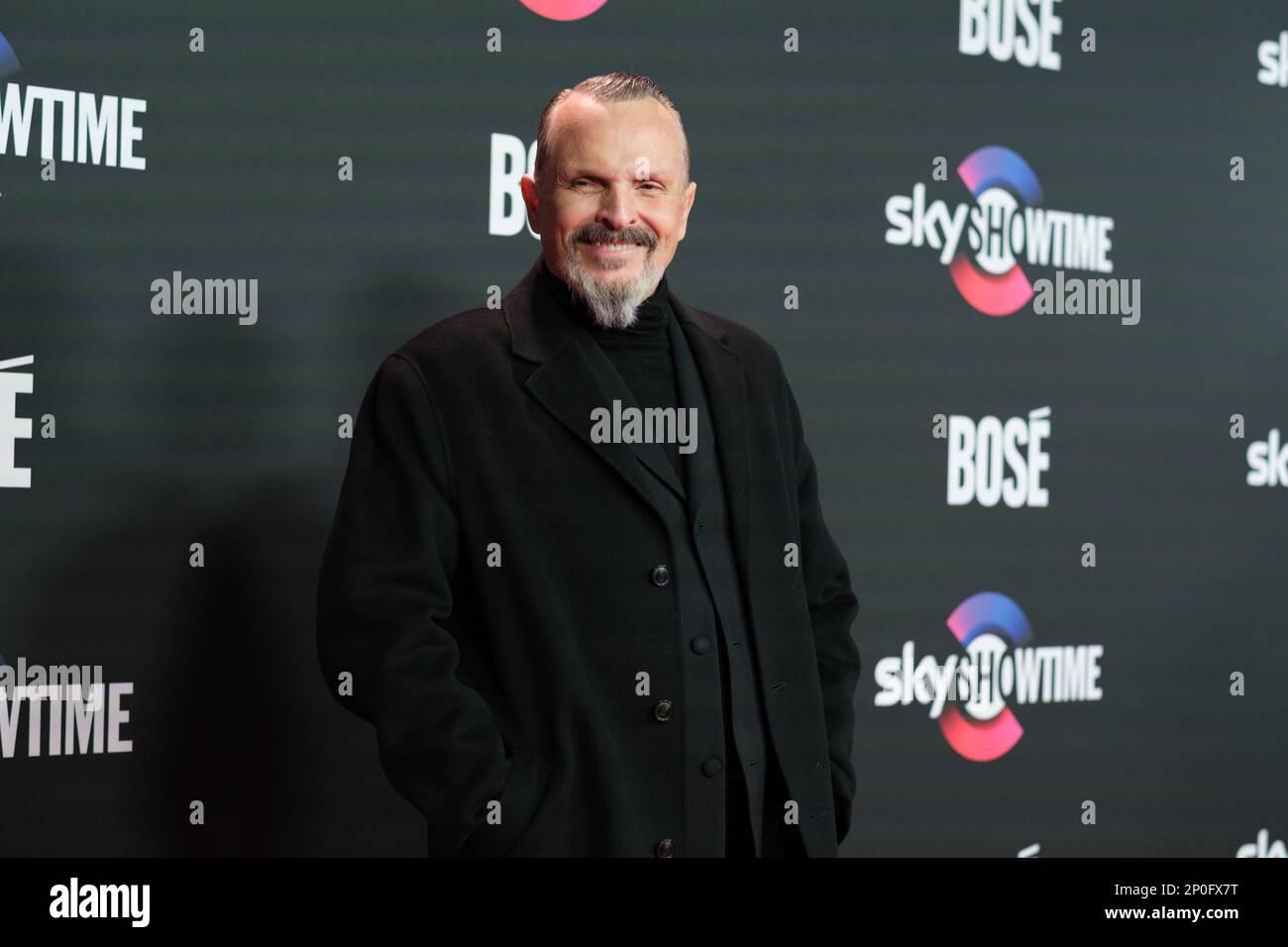 Madrid, Espagne. 02nd mars 2023. Miguel Bose assiste à la première de BIOPIC: BOSE à Madrid, Espagne, on 2 mars 2023 (photo de Oscar Gonzalez/NurPhoto) Credit: NurPhoto SRL/Alay Live News Banque D'Images