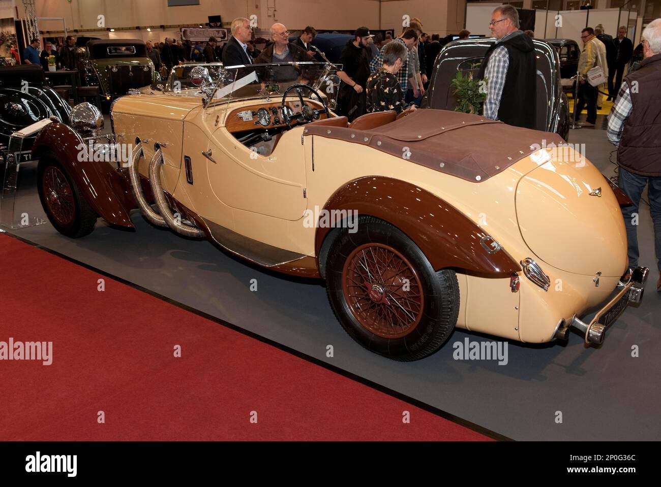 Lagonda LG 45 Rapide, construite en 1937, ex-propriétaire Clark Gable, constructeur W.O. Bentley Banque D'Images