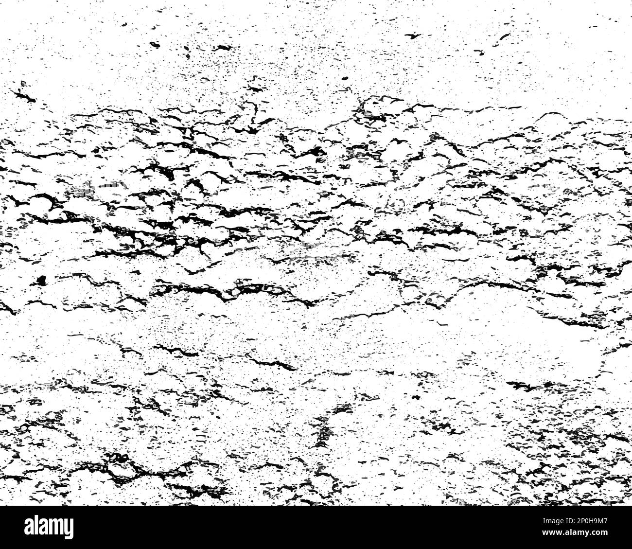 Abstrait grunge noir et blanc aspect vieilli texture vieux béton image vectorielle de mur pour votre conception. Illustration de Vecteur