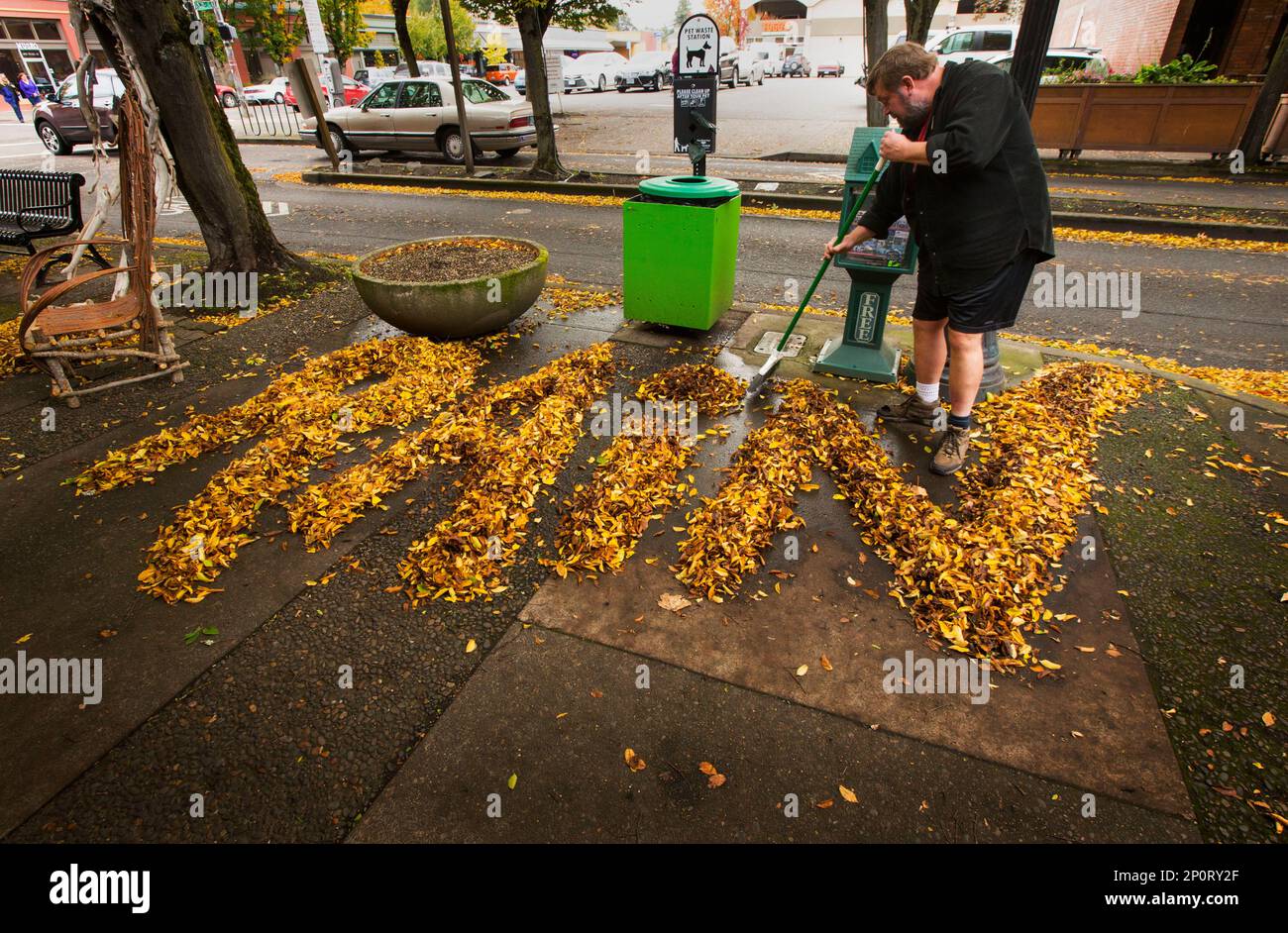 Tim Boyden, owner of Out on a Limb Gallery, makes a weather prediction
