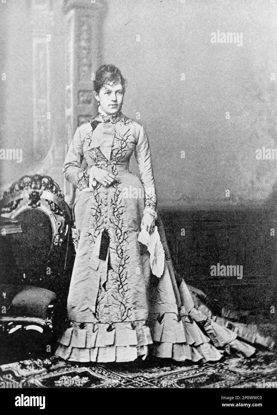 Nellie Grant (1913). La fille du président américain Ulysses S. Grant a été reçue par la reine Victoria à l'âge de 16 ans. Photographié c1870s. Banque D'Images