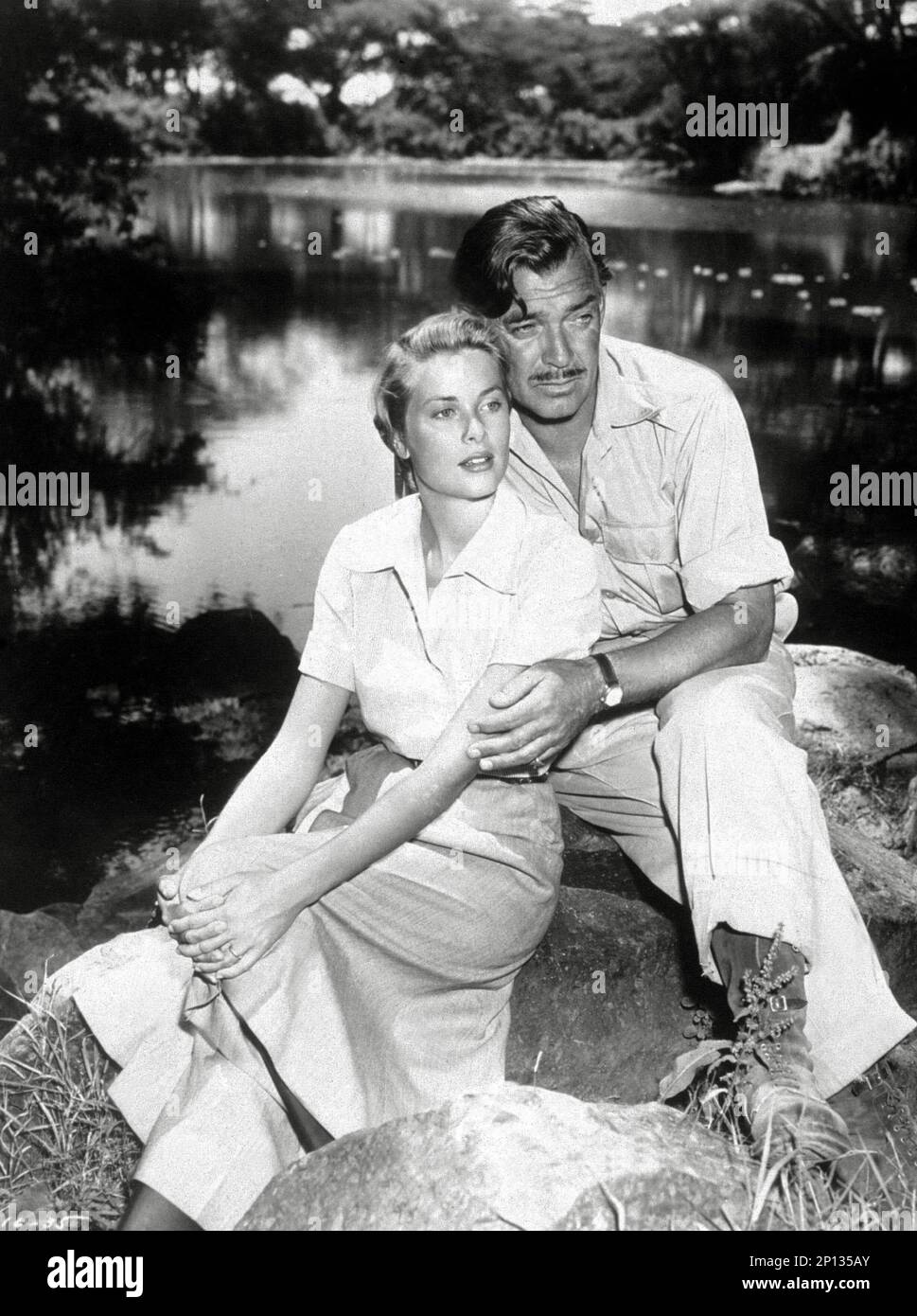 Clark Gable, Grace Kelly, 'Mogambo' (1953) référence du fichier MGM # 34408-291THA Banque D'Images