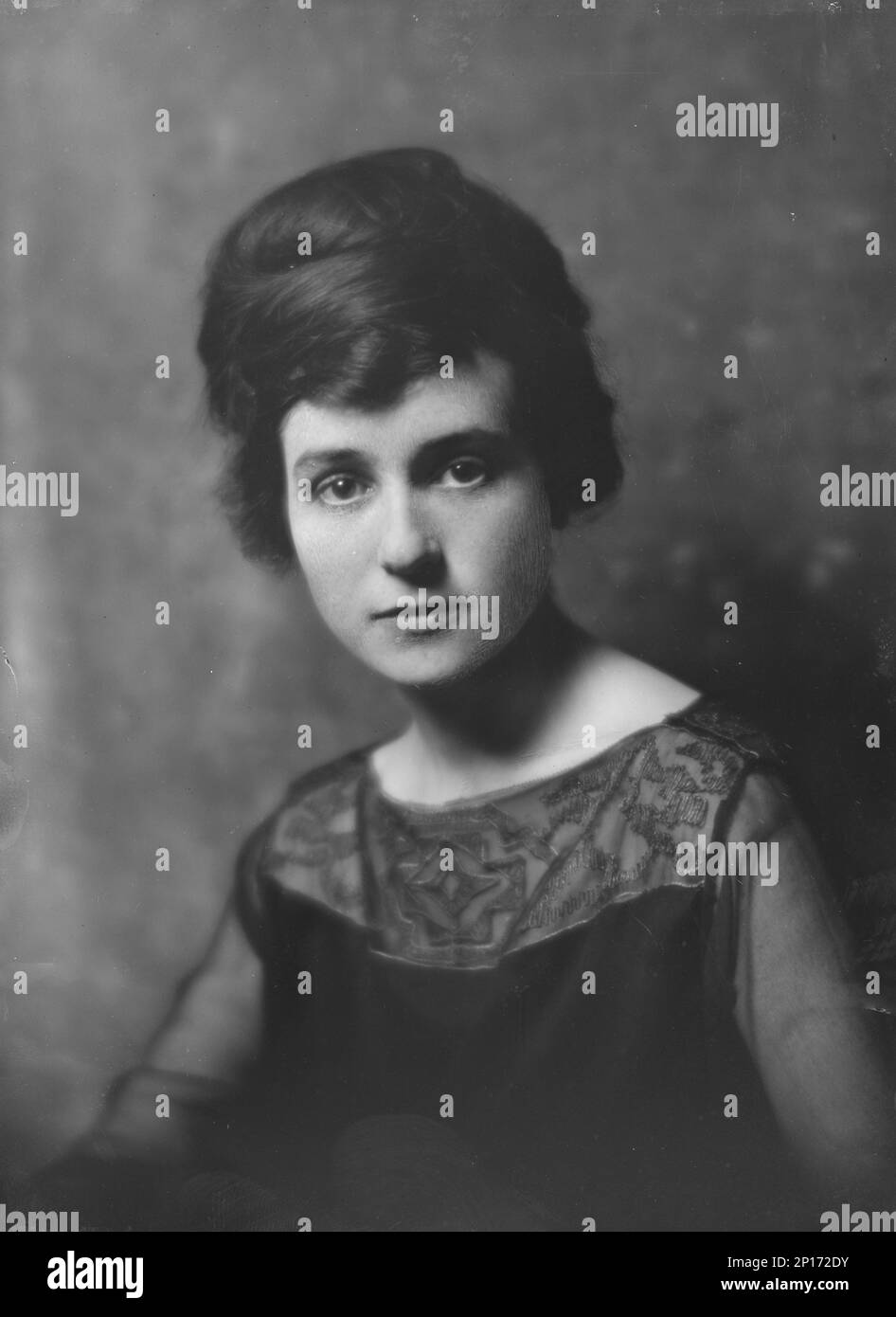 Mme M.B. Sulzberger, (Hartley), photographie de portrait, 1918 mars 4. Banque D'Images