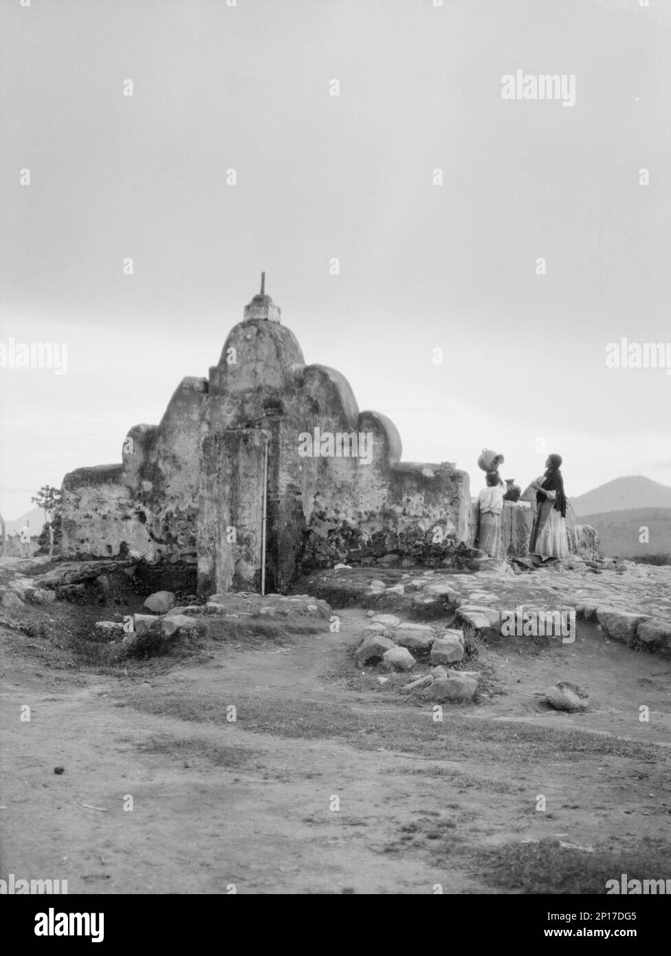 Vues sur Cuba et le Guatemala, entre 1899 et 1926. Alimentation en eau commune. Banque D'Images