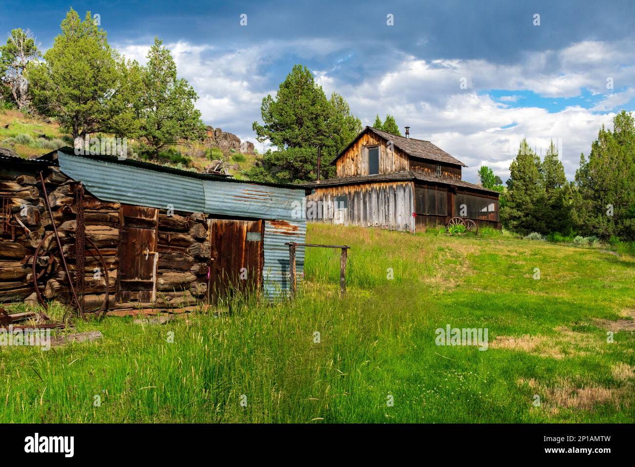 Harney County, Oregon États-Unis - 22 JUIN 2022 : le Riddle Brothers Ranch, situé dans la zone de gestion et de protection coopérative de Steens Mountain le permet Banque D'Images