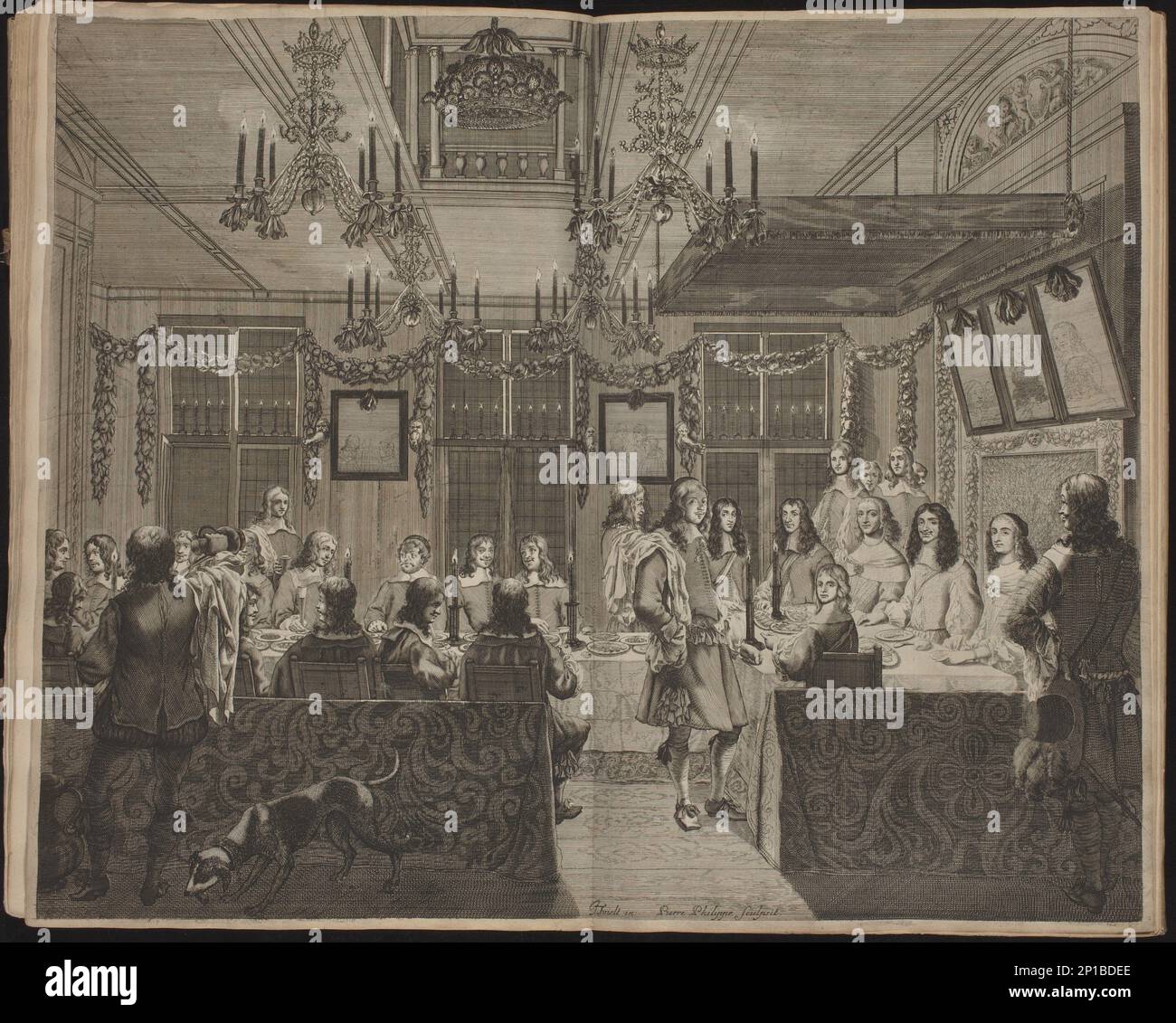 Relation en forme de Journal du Voyage et séjour que le Serenissime et Tres-Puissant Prince Charles II Roy de la Grand Bretagne, 25 mai - 2 juin 1660. Banque D'Images