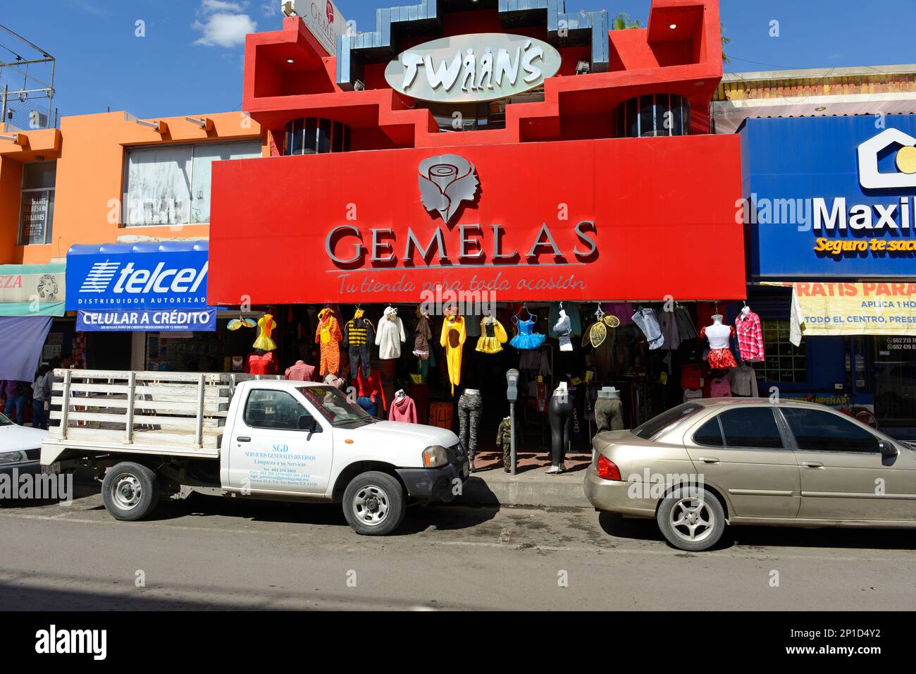 Magasin Gemelas dans le quartier commerçant de Hermosillo, Mexique Banque D'Images