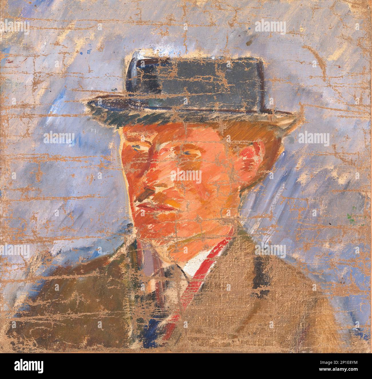 Portrait du peintre Edvard Weie, 1893-1922. Banque D'Images