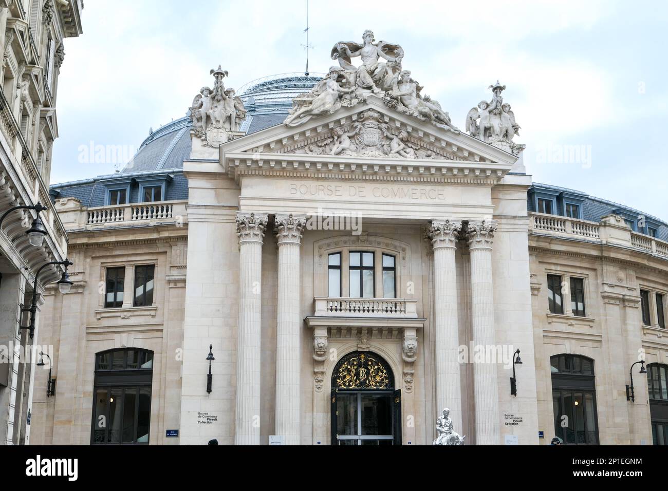 Paris, France. 19 février. 2023. Échanges commerciaux de Paris. Bâtiment de la Bourse, situé rue de Viarmes dans le quartier des Halles. Banque D'Images