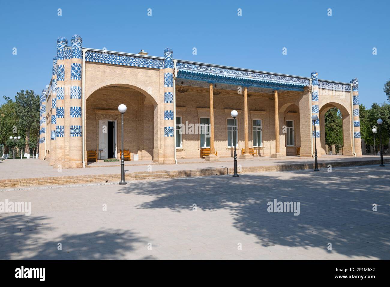 Bâtiment de réception d'Asfandier Khan sur le terrain du Palais Nurullabouy. Khiva, Ouzbékistan Banque D'Images