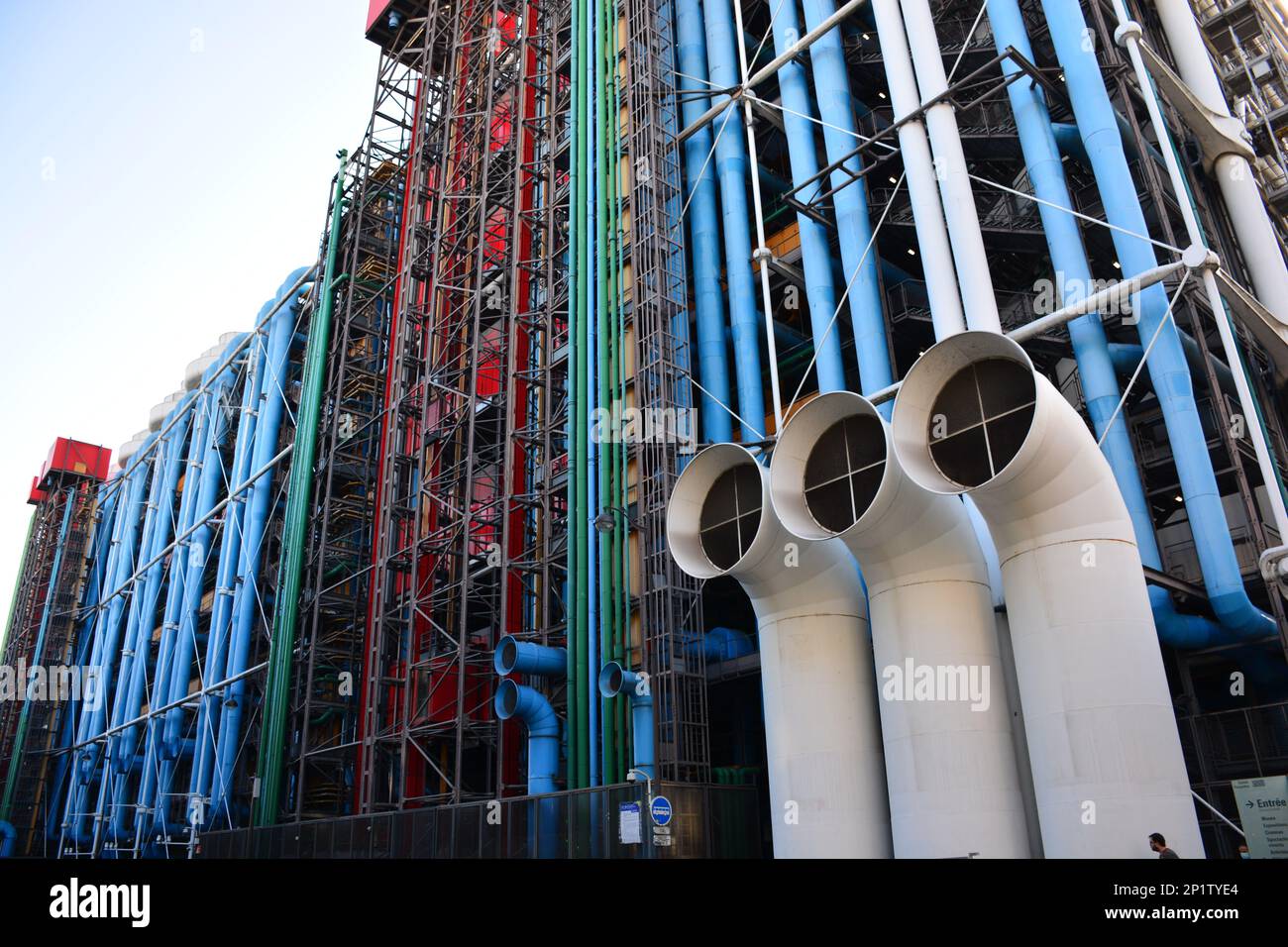 Centre national d'Art et de Culture Georges-Pompidou Paris Banque D'Images