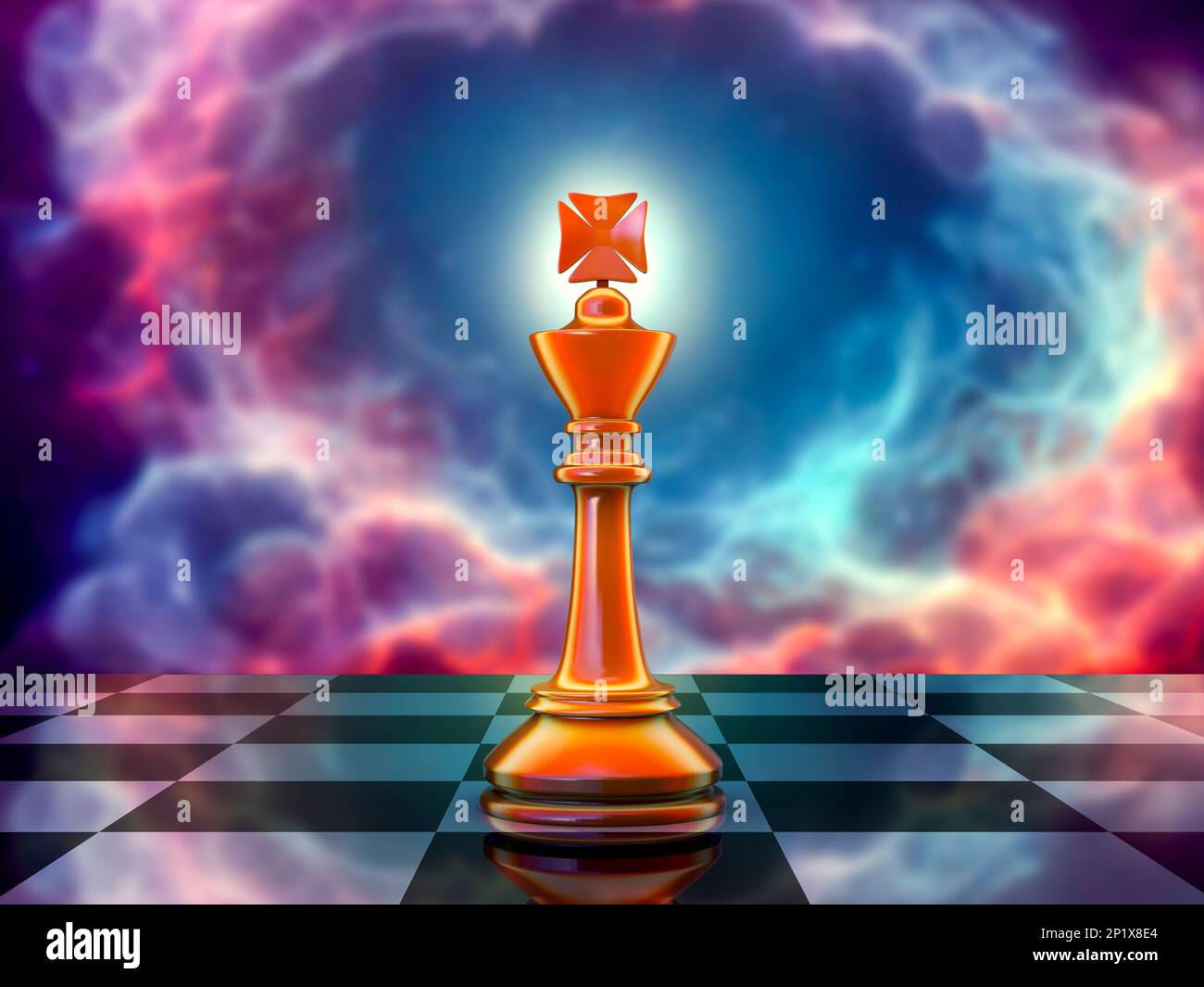 Chess King, illustration Banque D'Images