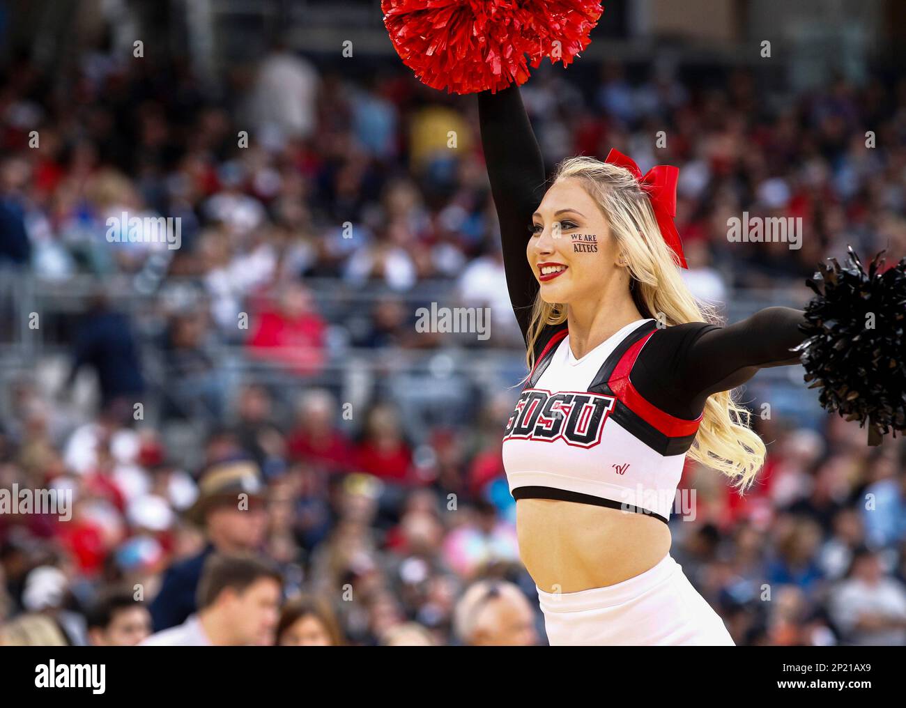 December 6, 2015 San Diego State University cheerleader during the