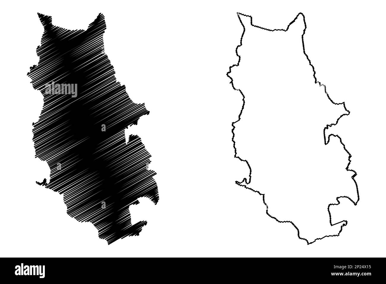 Metropolitan Borough of Bury (Royaume-Uni de Grande-Bretagne et d'Irlande du Nord, comté métropolitain et cérémonial Greater Manchester, Angleterre) ma Illustration de Vecteur