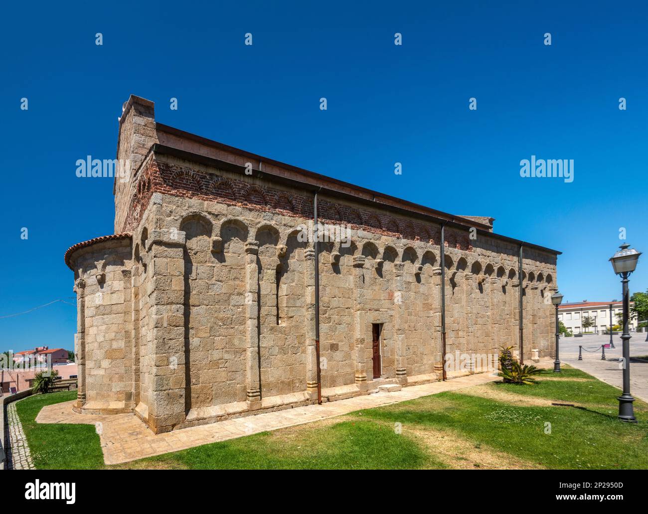 Chiesa di San Simplicio, 11-12e siècle, style religieuse pisane, ancienne cathédrale de Olbia, Gallura région, province de Sassari, Sardaigne, Italie Banque D'Images