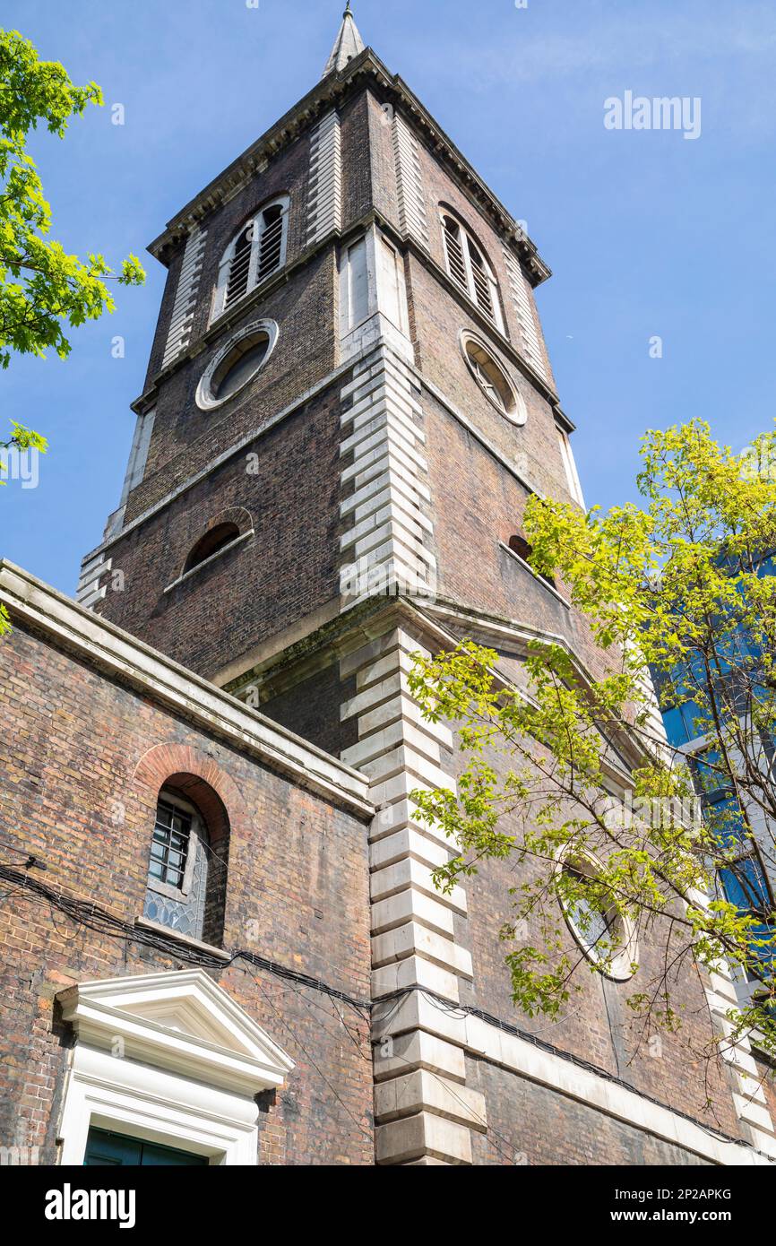 Saint Botolph sans Aldgate (détail), Londres, Angleterre. Banque D'Images