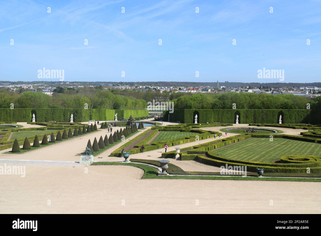 Le jardin du château de Versailles, Paris, France Banque D'Images