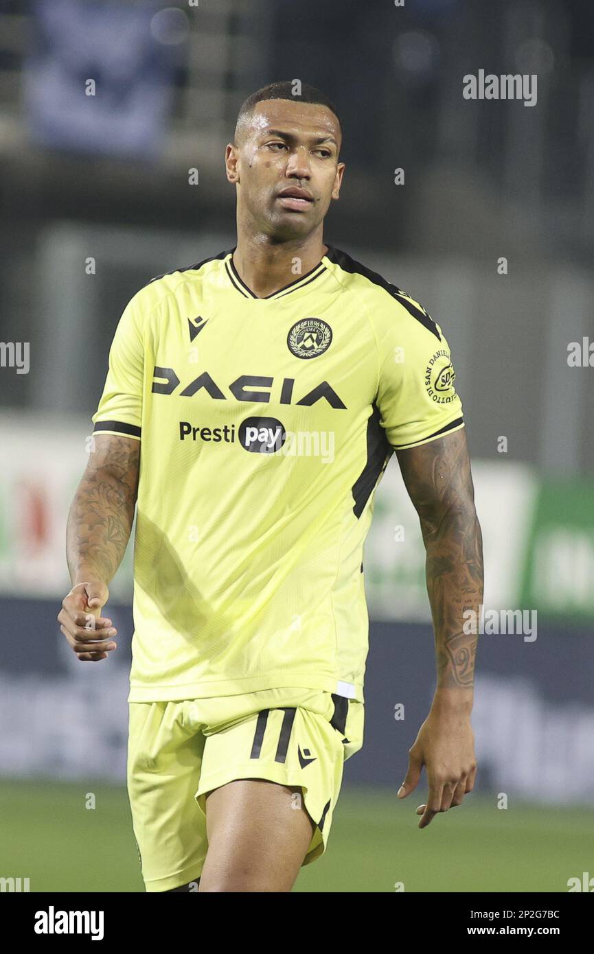 Bergame, Italie. 04th mars 2023. Walace de Udinese FC pendant Atalanta FC vs Udinese FC, 25Â° série Un match Tim 2022-23 au stade Gewiss - Atleti azzurri d'Italia à Bergame (BG), Italie, sur 04 mars 2022. Crédit : Agence photo indépendante/Alamy Live News Banque D'Images