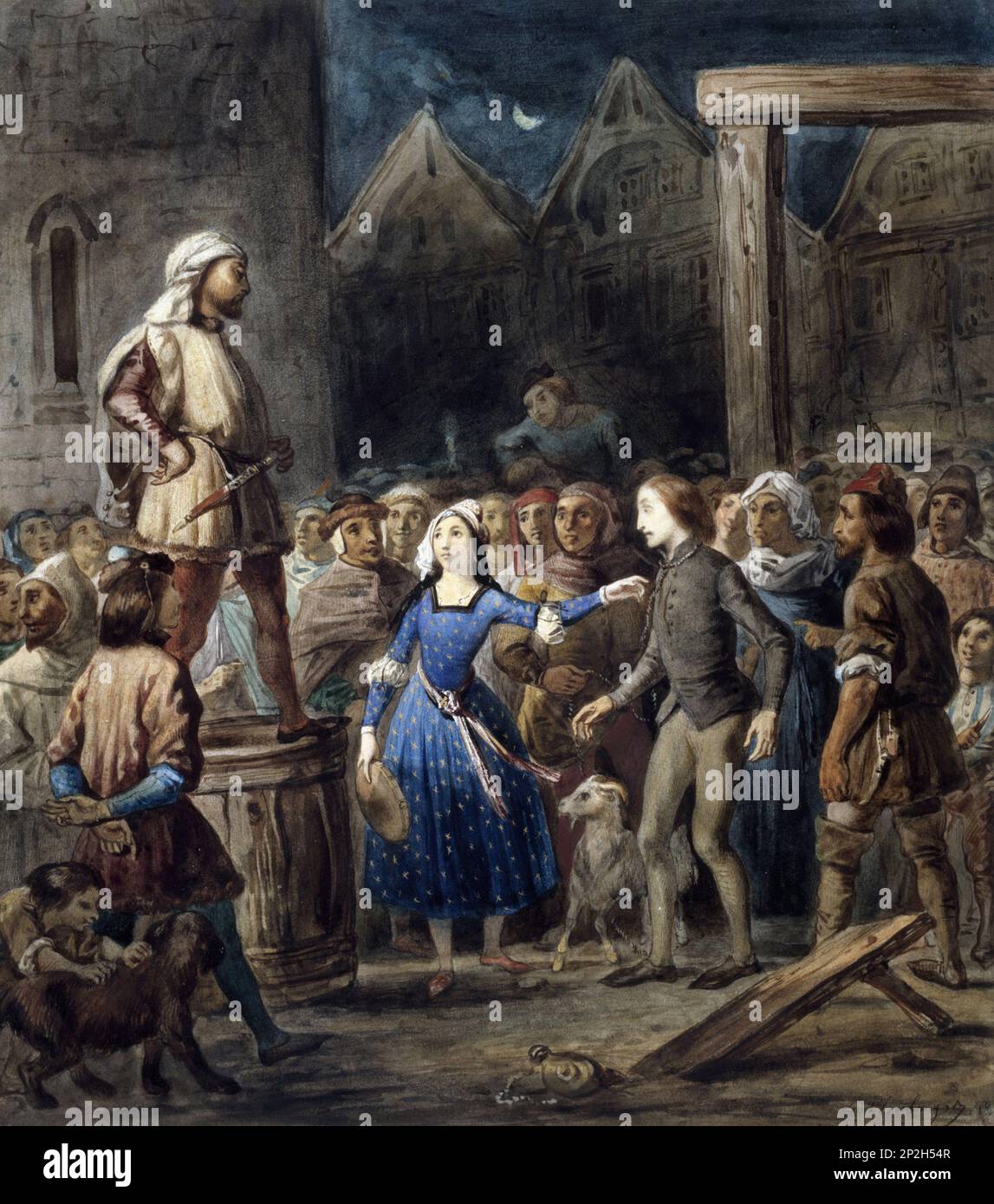 La Esmeralda, 1831. Trouvé dans la collection de la Maison de Victor Hugo. Banque D'Images